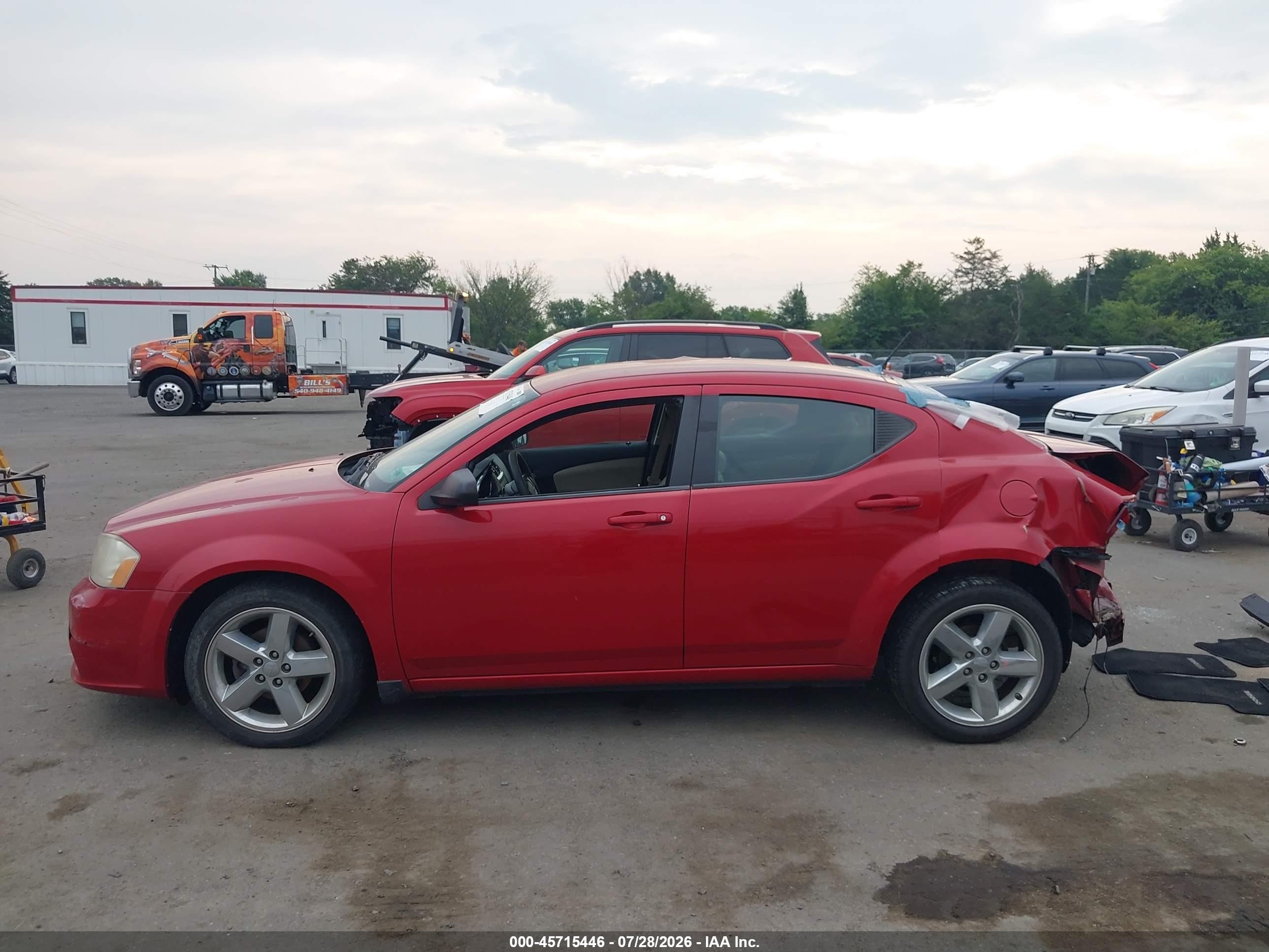 2013 Dodge Avenger Se Red vin: 1C3CDZAB8DL628189