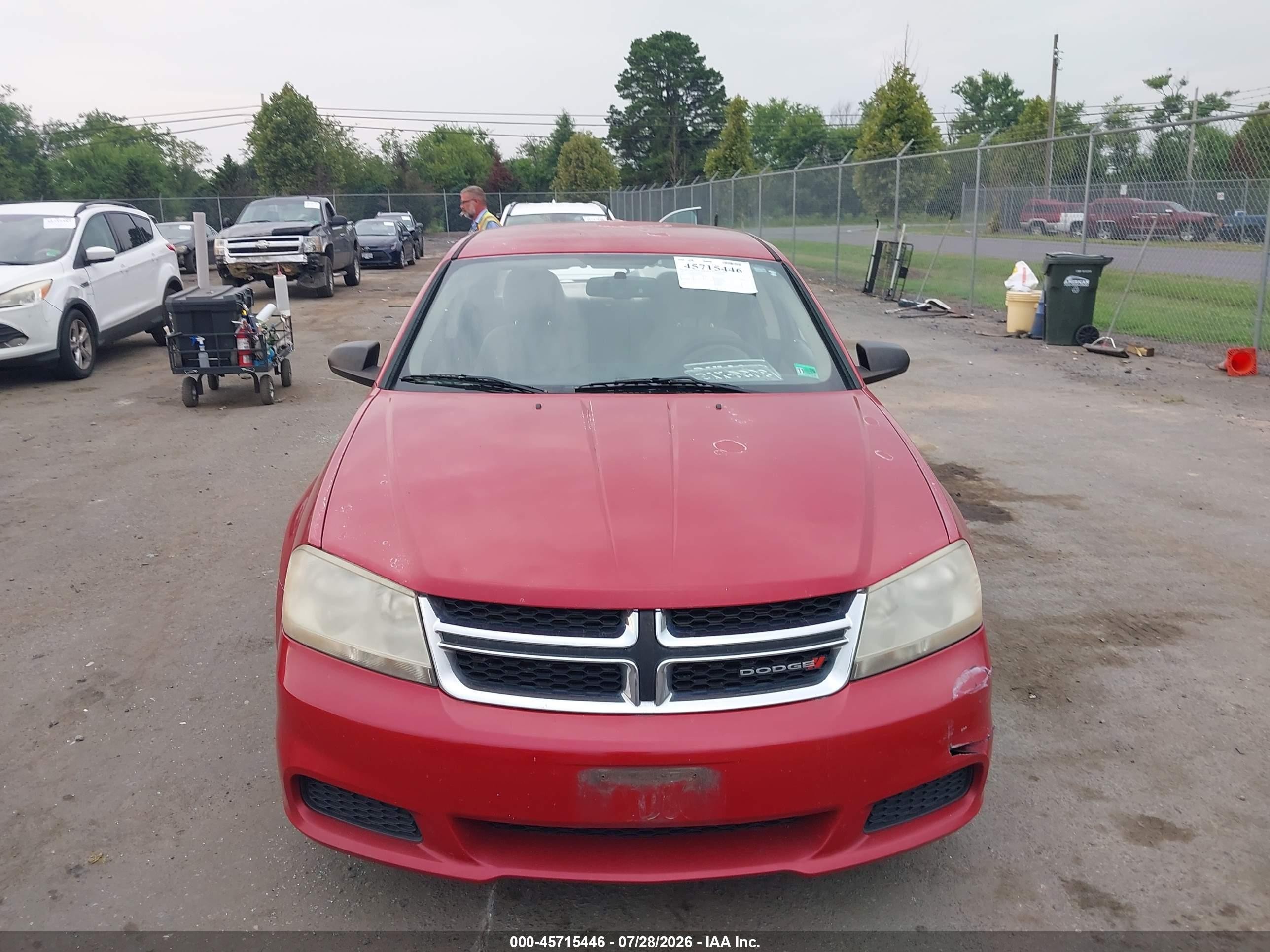 2013 Dodge Avenger Se Red vin: 1C3CDZAB8DL628189