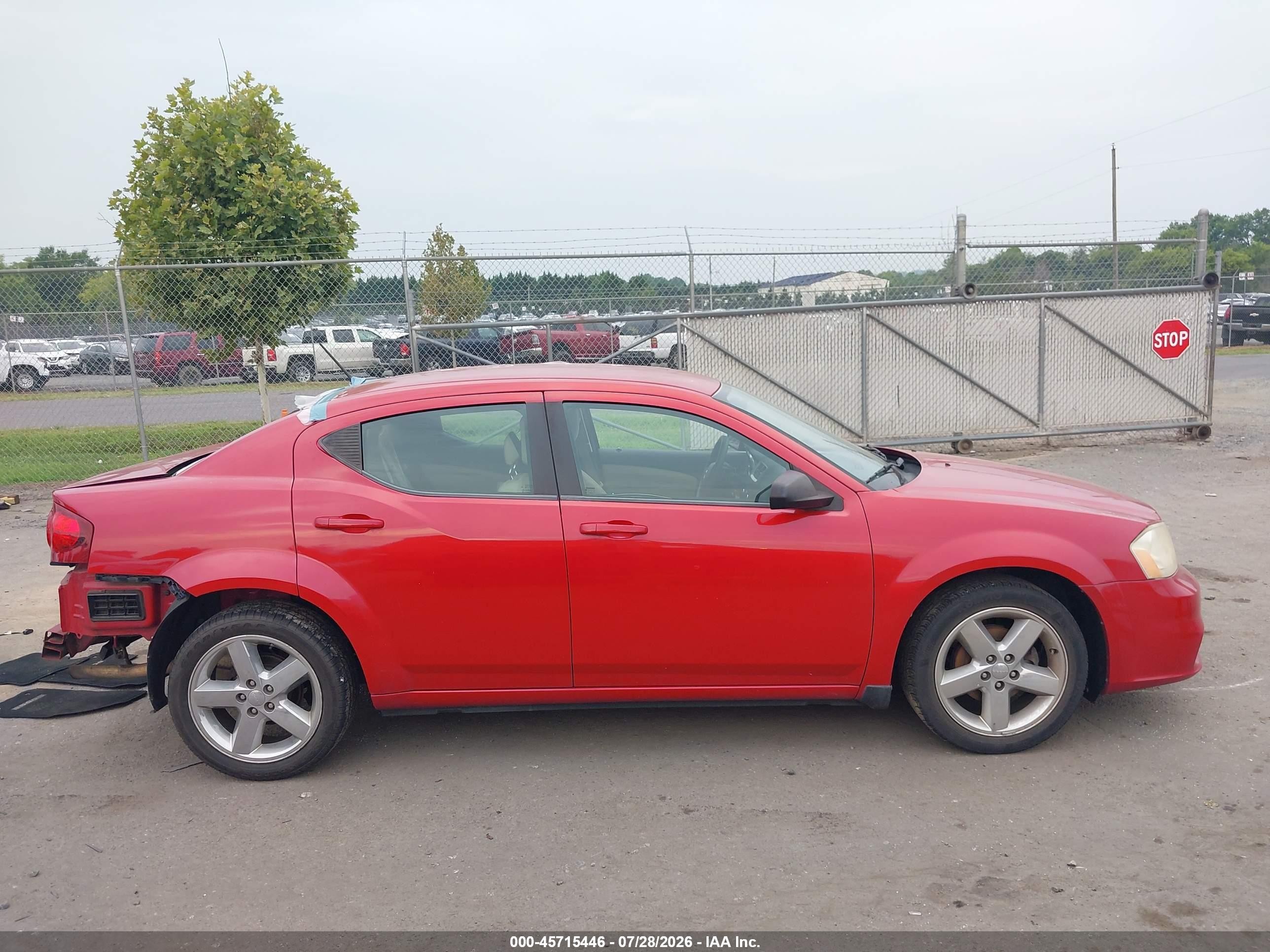 2013 Dodge Avenger Se Red vin: 1C3CDZAB8DL628189