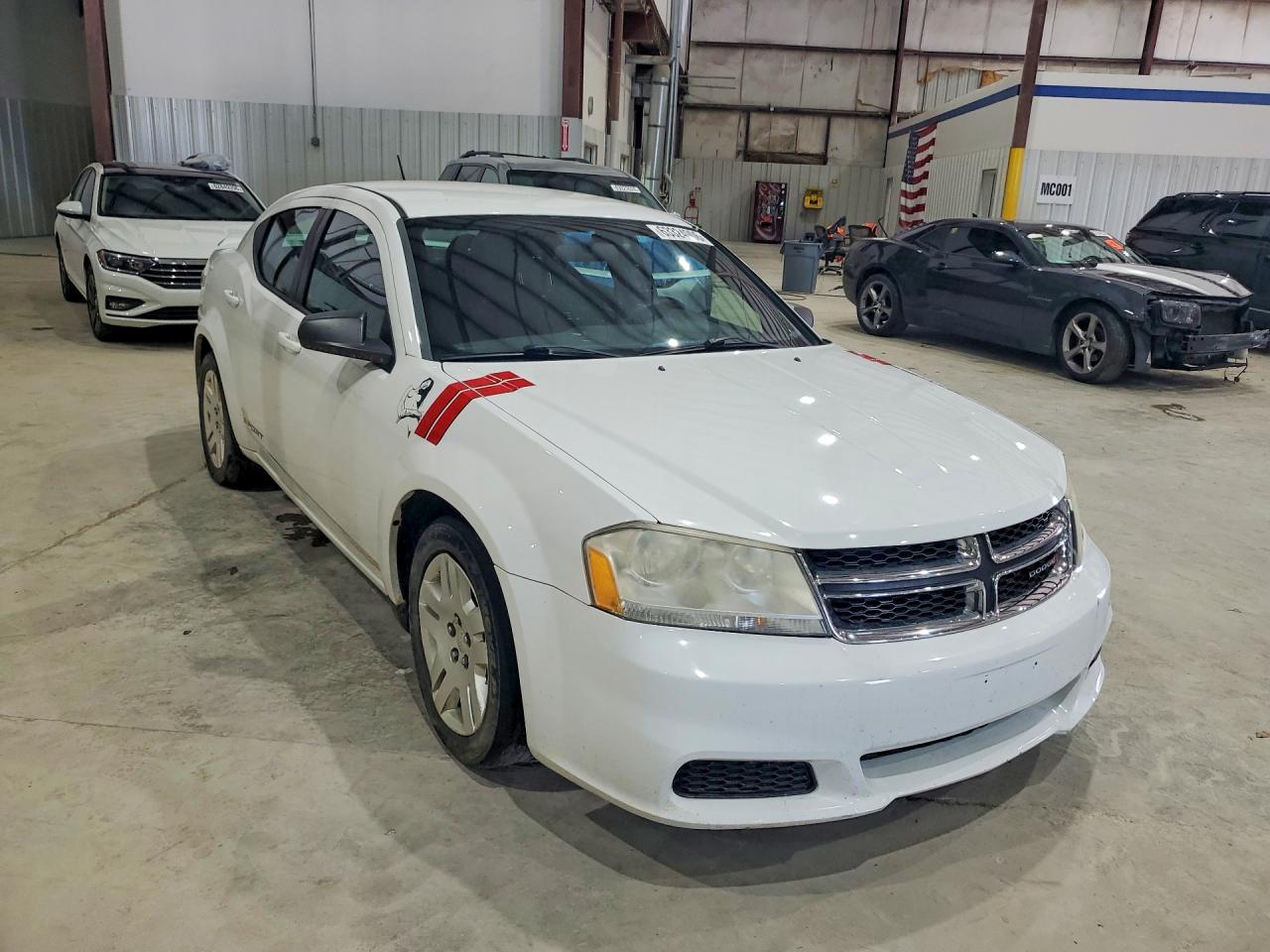 2013 Dodge Avenger Se White vin: 1C3CDZAB8DN530588