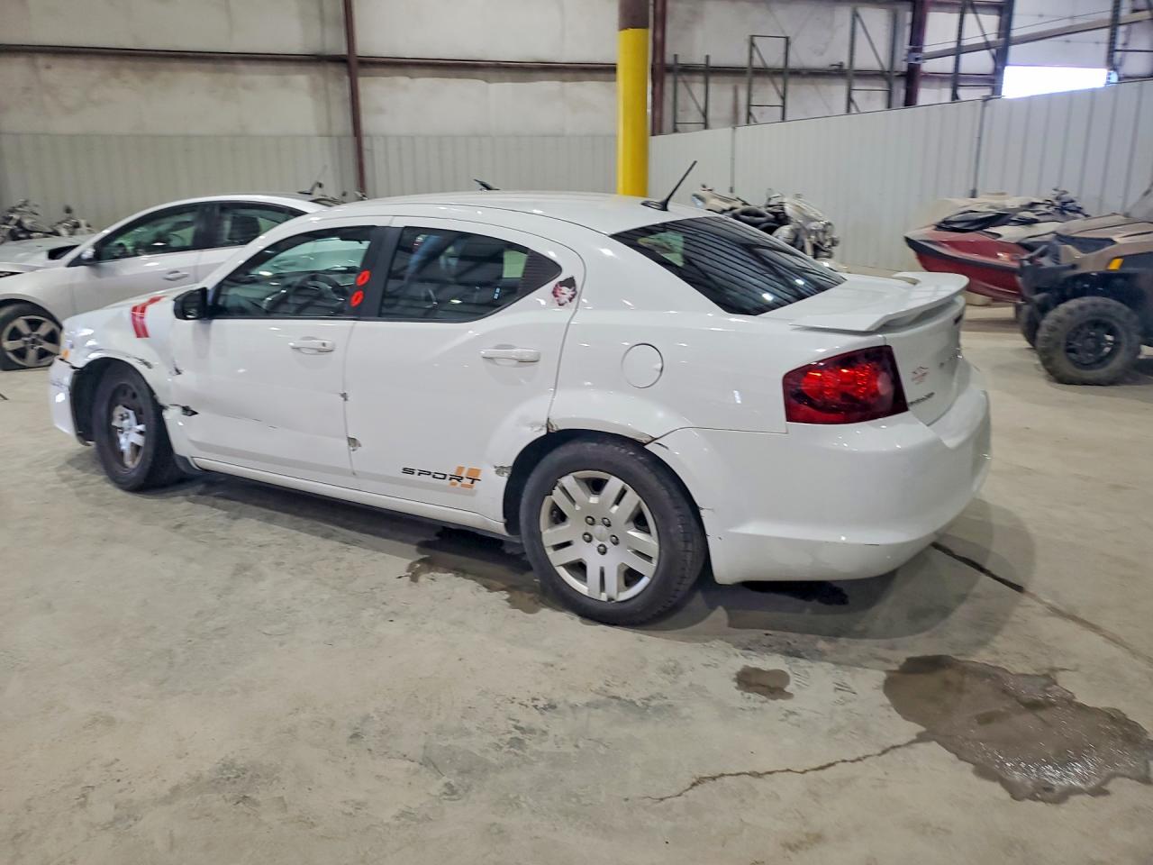 2013 Dodge Avenger Se White vin: 1C3CDZAB8DN530588