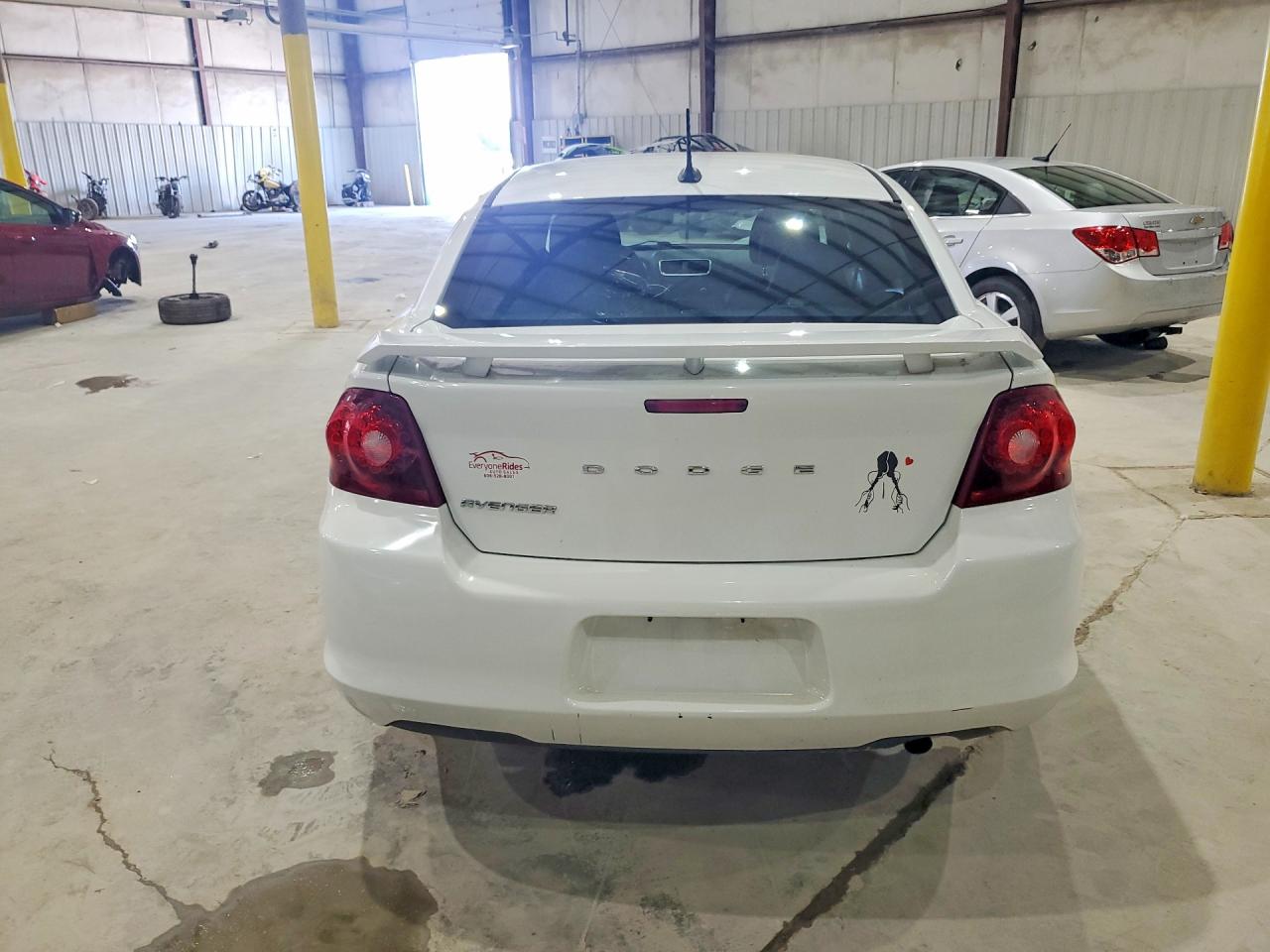 2013 Dodge Avenger Se White vin: 1C3CDZAB8DN530588