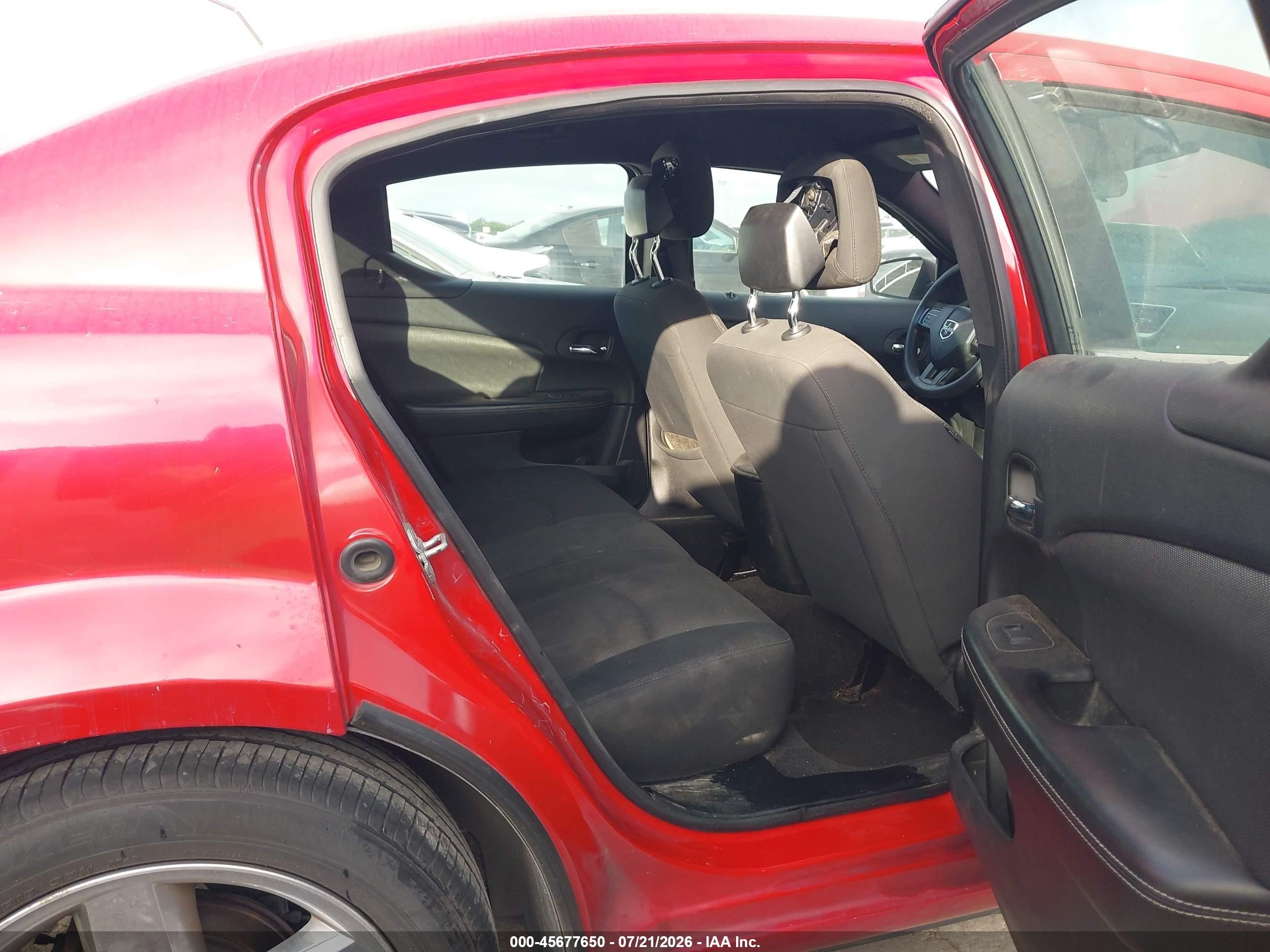 2013 Dodge Avenger Se Red vin: 1C3CDZAB8DN534012