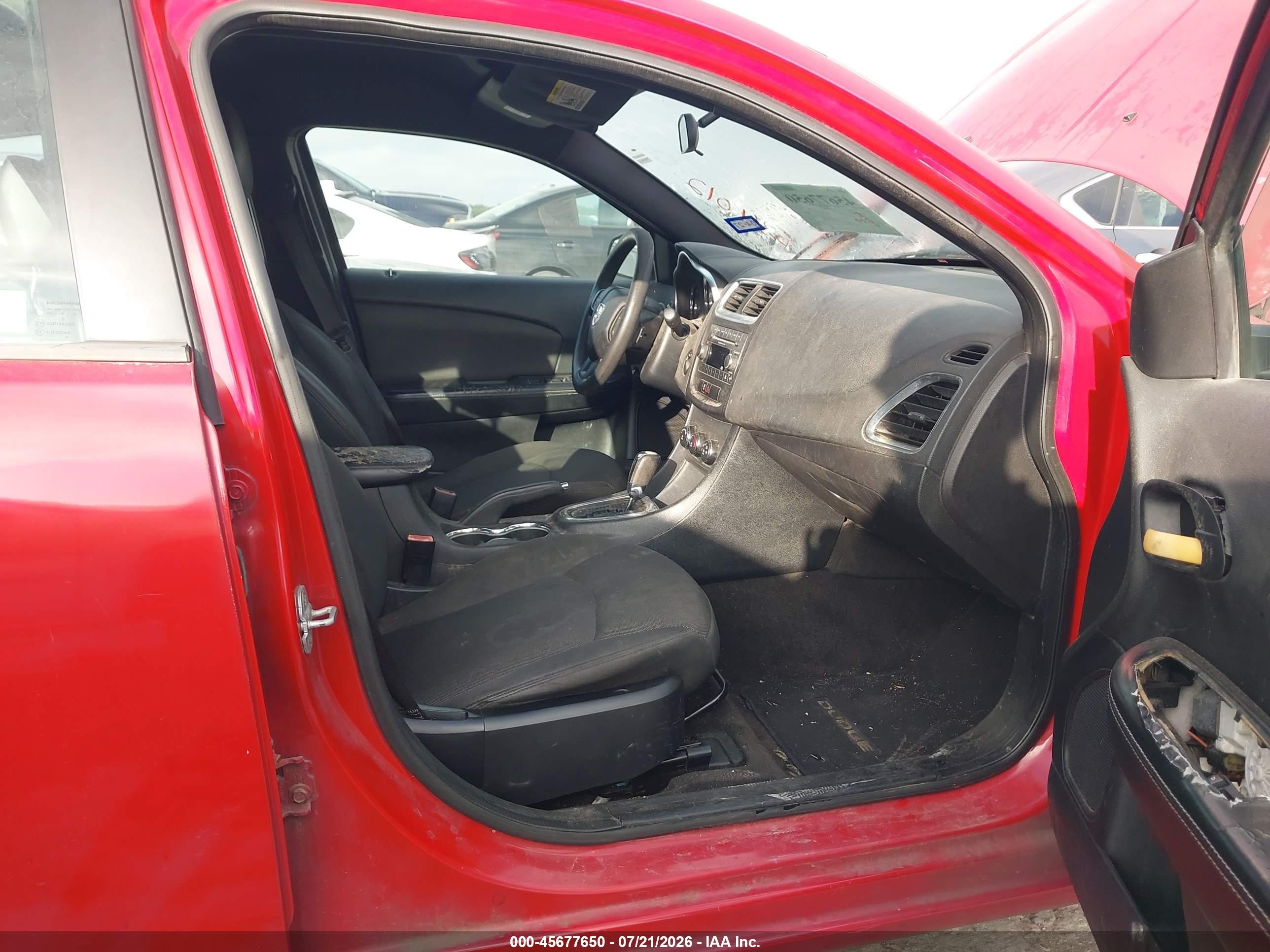 2013 Dodge Avenger Se Red vin: 1C3CDZAB8DN534012