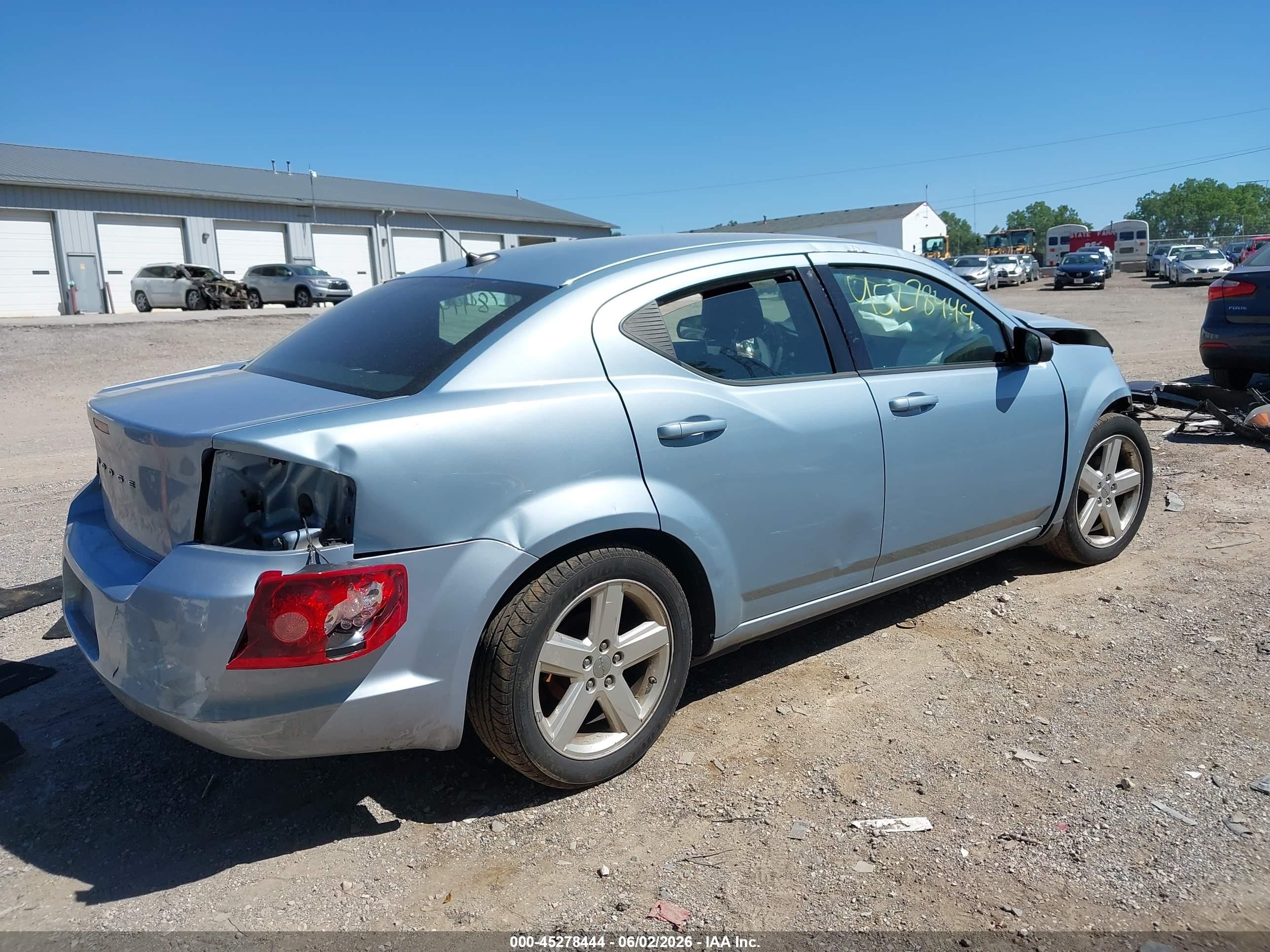 2013 Dodge Avenger Se Light Blue vin: 1C3CDZAB8DN563994