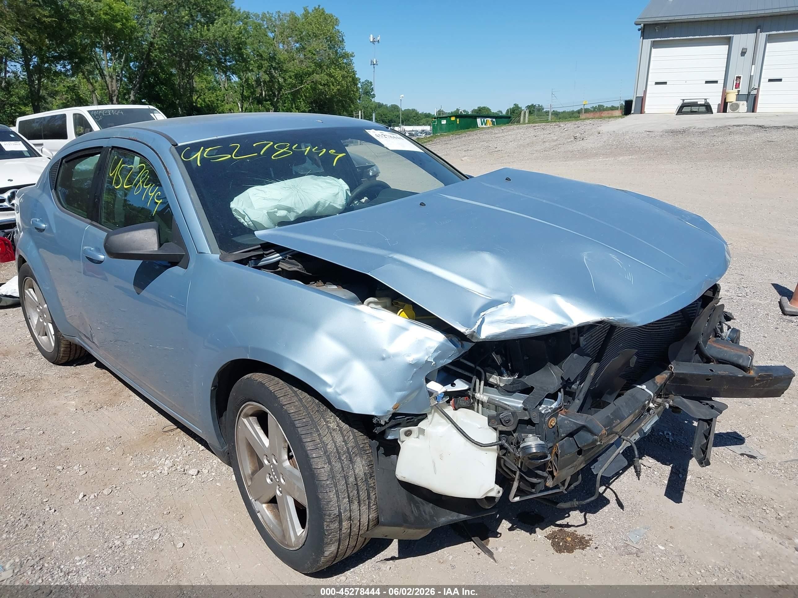 2013 Dodge Avenger Se Light Blue vin: 1C3CDZAB8DN563994