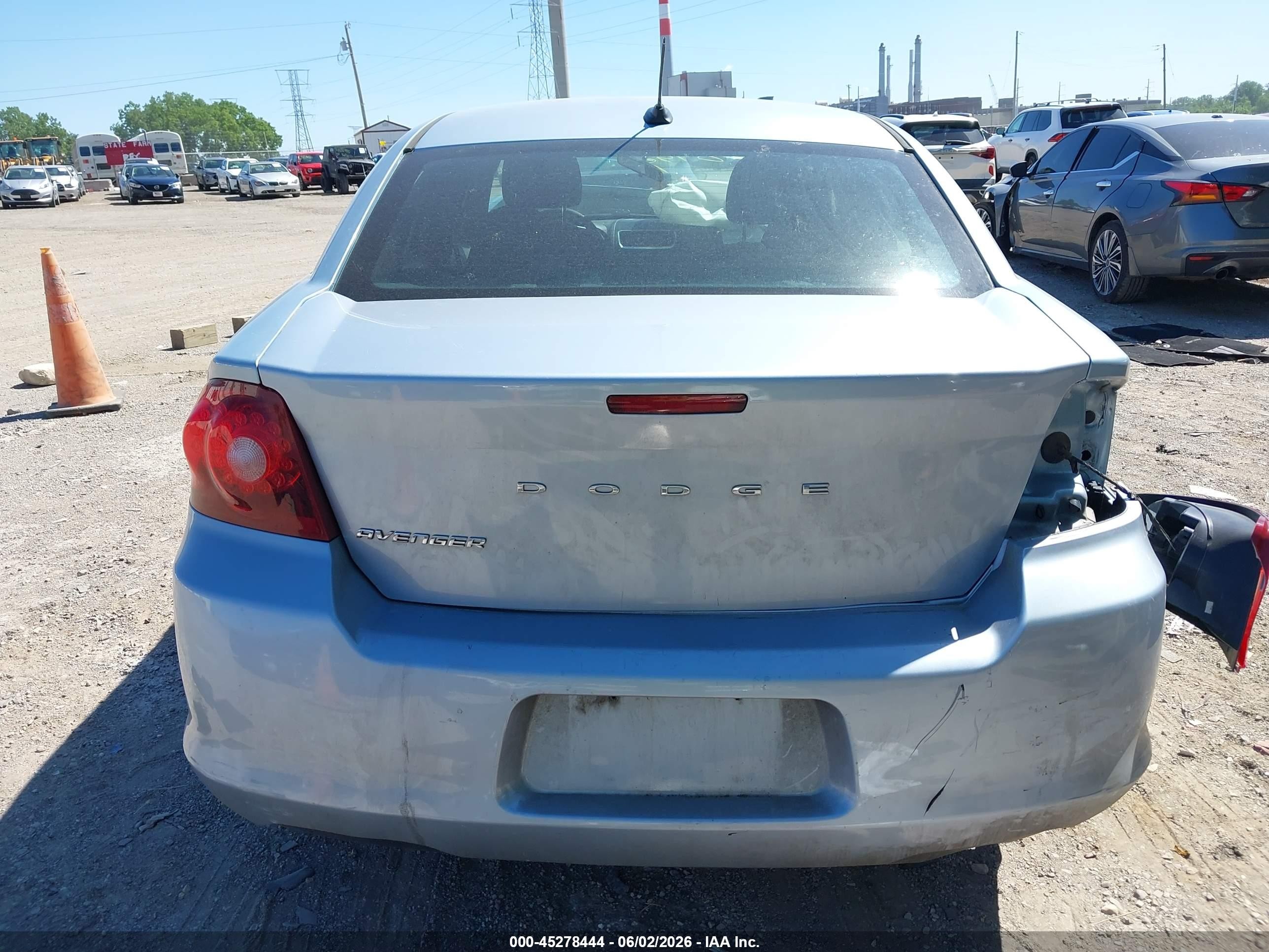 2013 Dodge Avenger Se Light Blue vin: 1C3CDZAB8DN563994