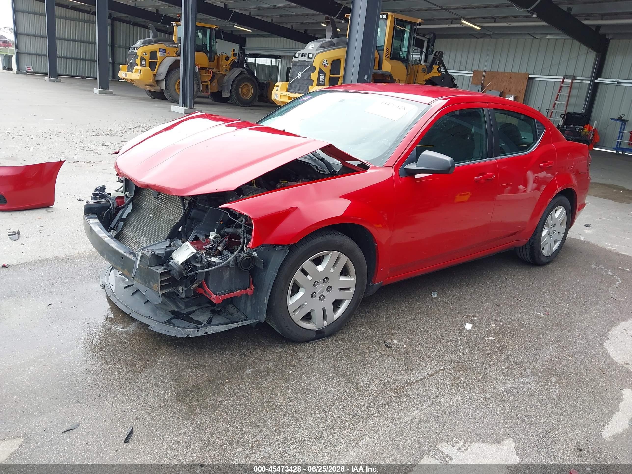 2013 Dodge Avenger Se Red vin: 1C3CDZAB8DN588314