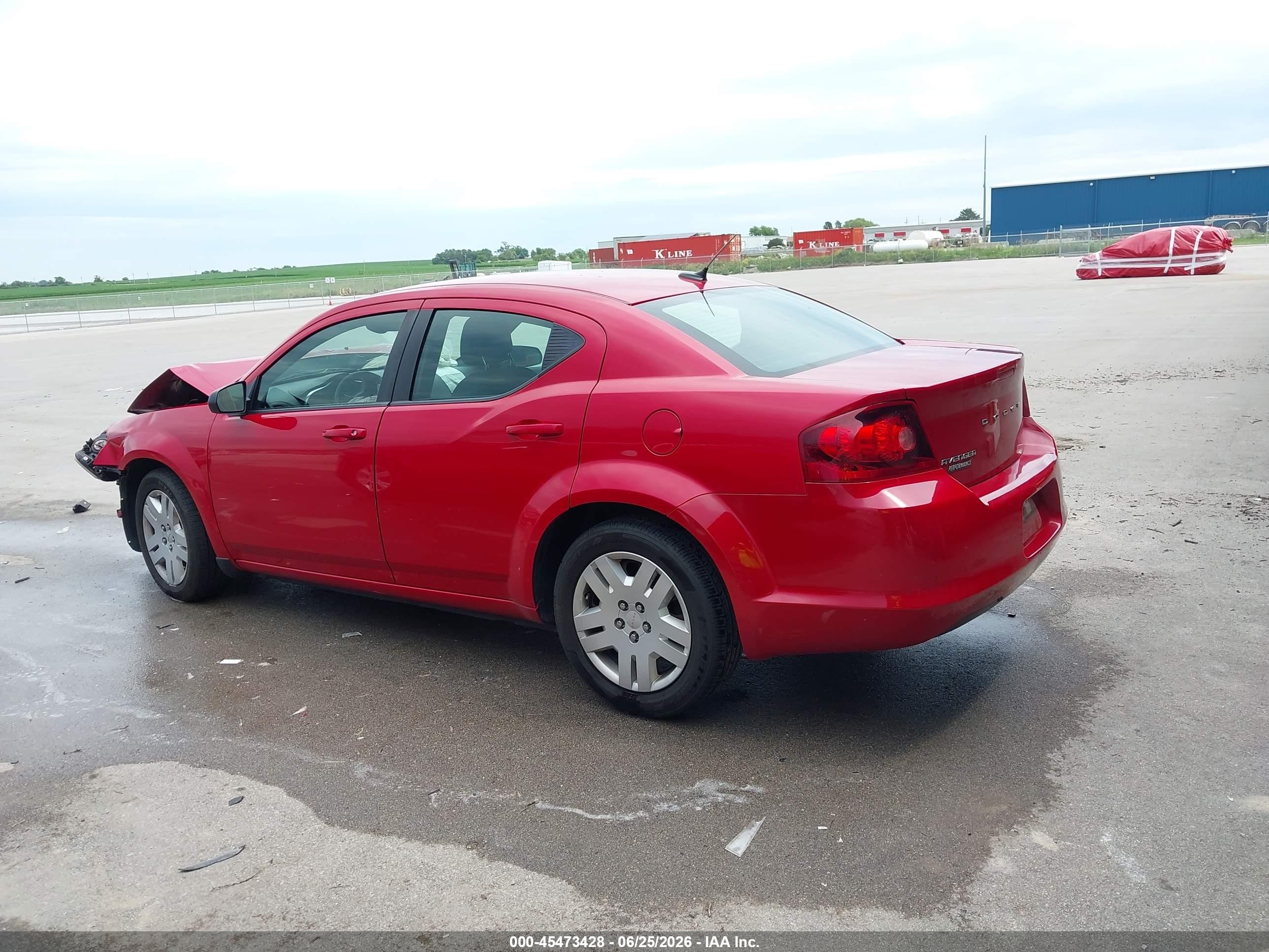 2013 Dodge Avenger Se Red vin: 1C3CDZAB8DN588314