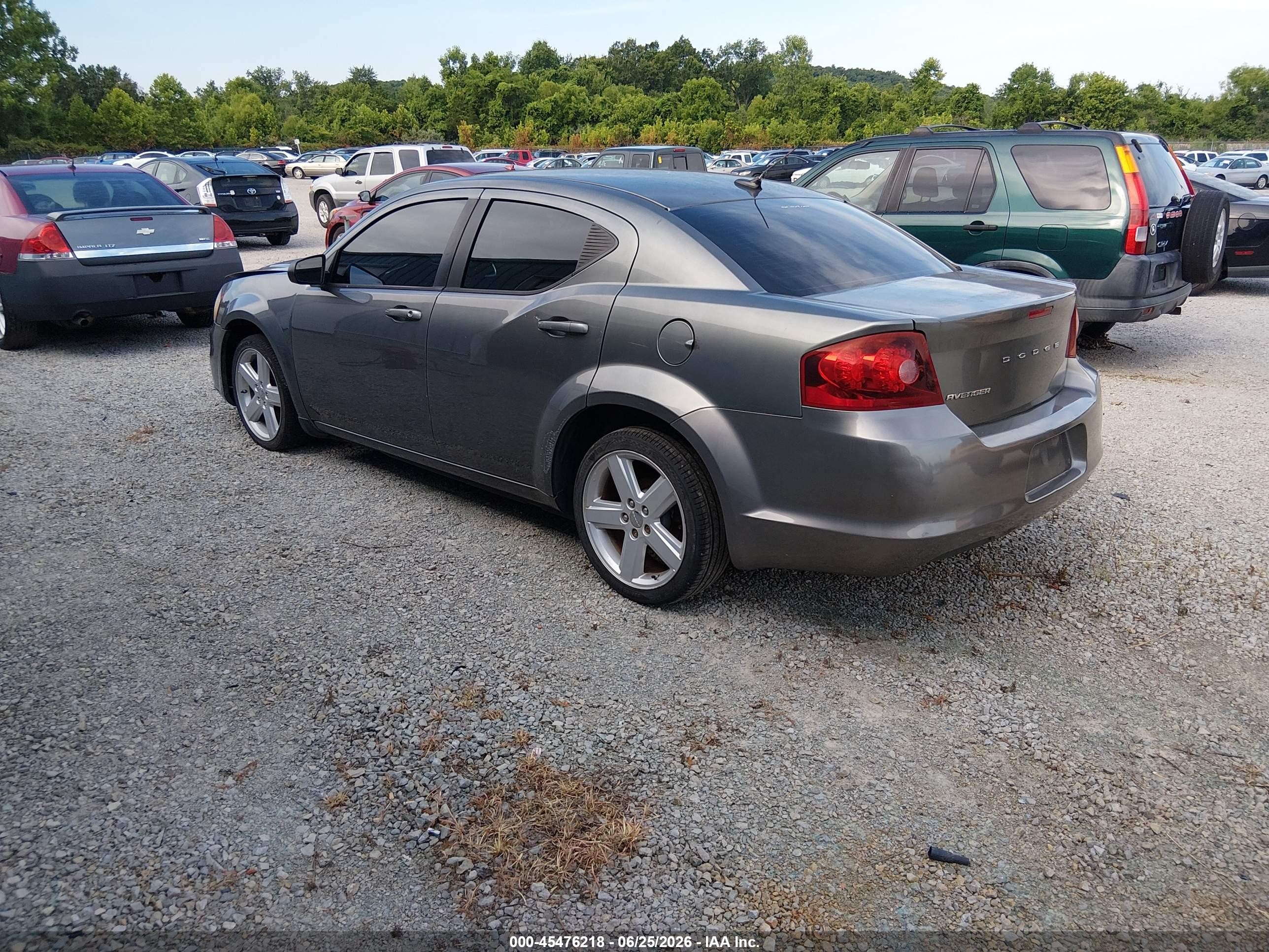 2013 Dodge Avenger Se Gray vin: 1C3CDZAB8DN708256
