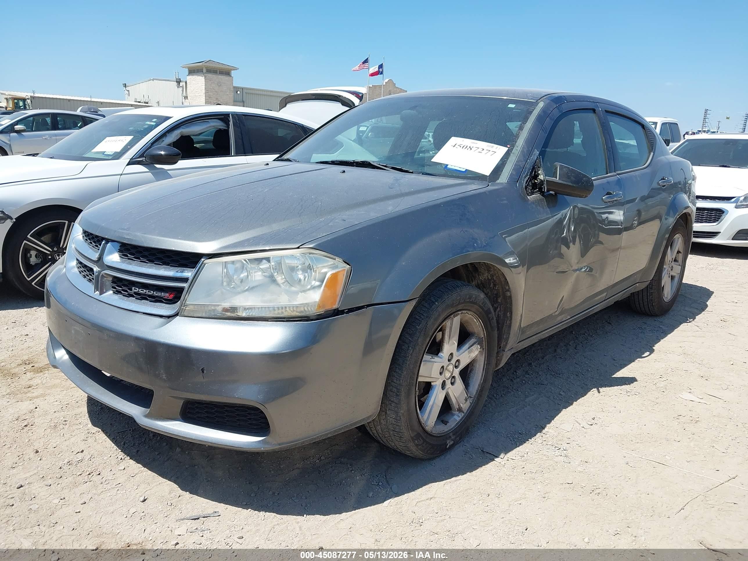 2013 Dodge Avenger Se Gray vin: 1C3CDZAB8DN740303