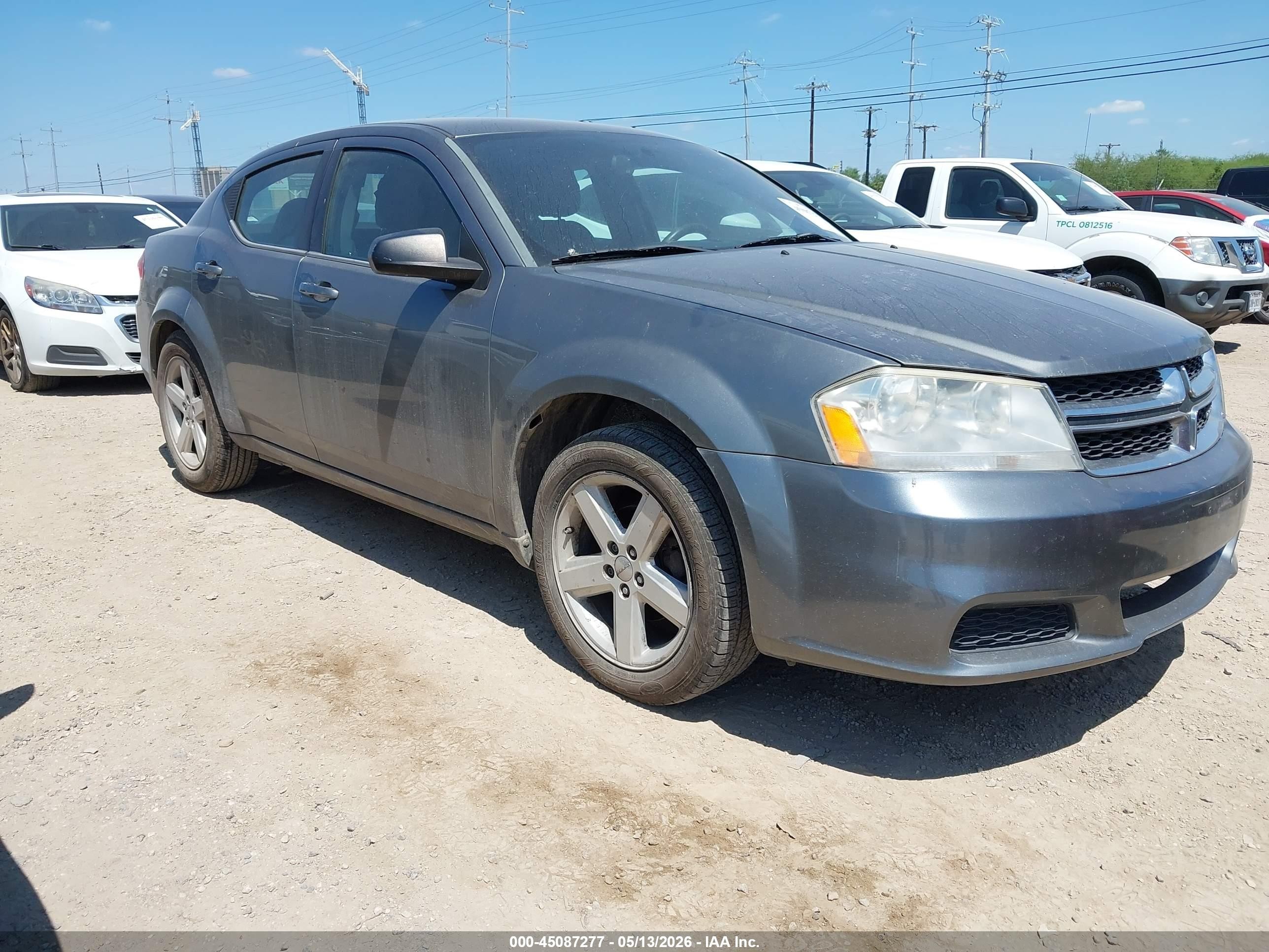 2013 Dodge Avenger Se Gray vin: 1C3CDZAB8DN740303
