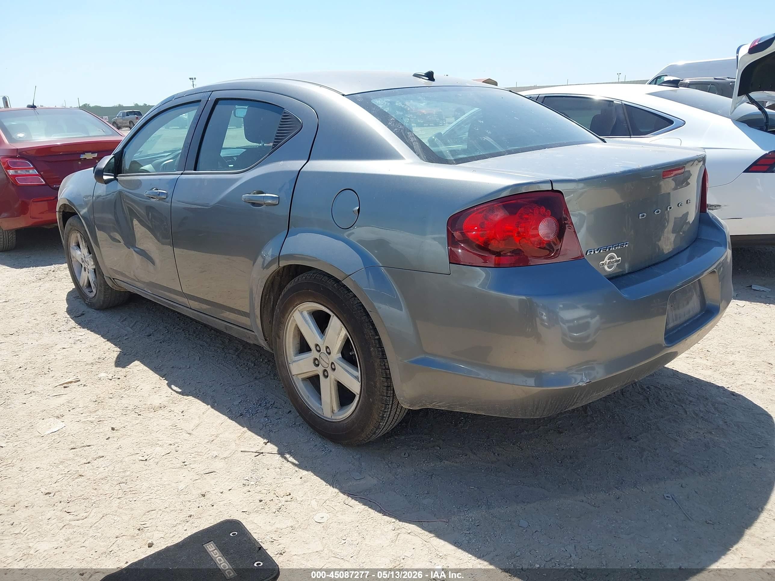 2013 Dodge Avenger Se Gray vin: 1C3CDZAB8DN740303