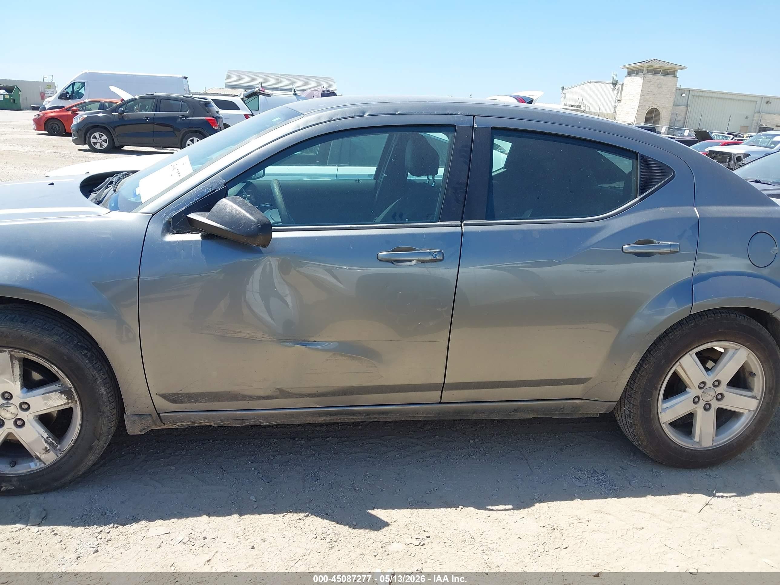 2013 Dodge Avenger Se Gray vin: 1C3CDZAB8DN740303