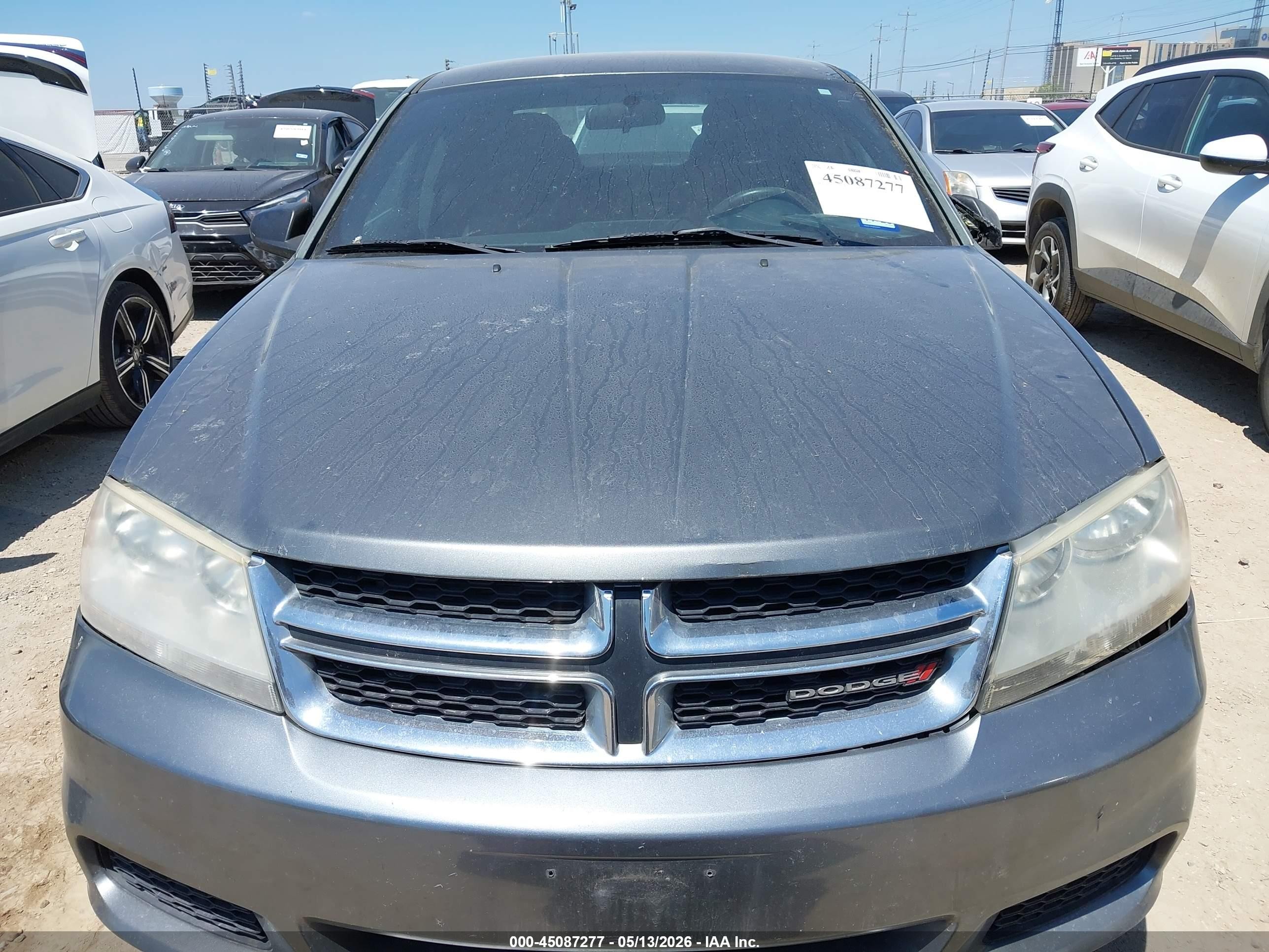 2013 Dodge Avenger Se Gray vin: 1C3CDZAB8DN740303