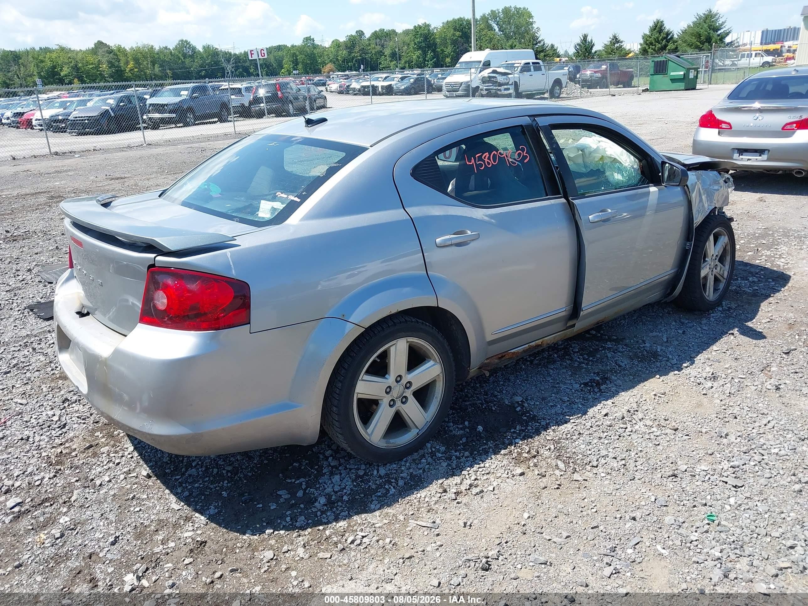 2013 Dodge Avenger Se Серый vin: 1C3CDZAB8DN741354