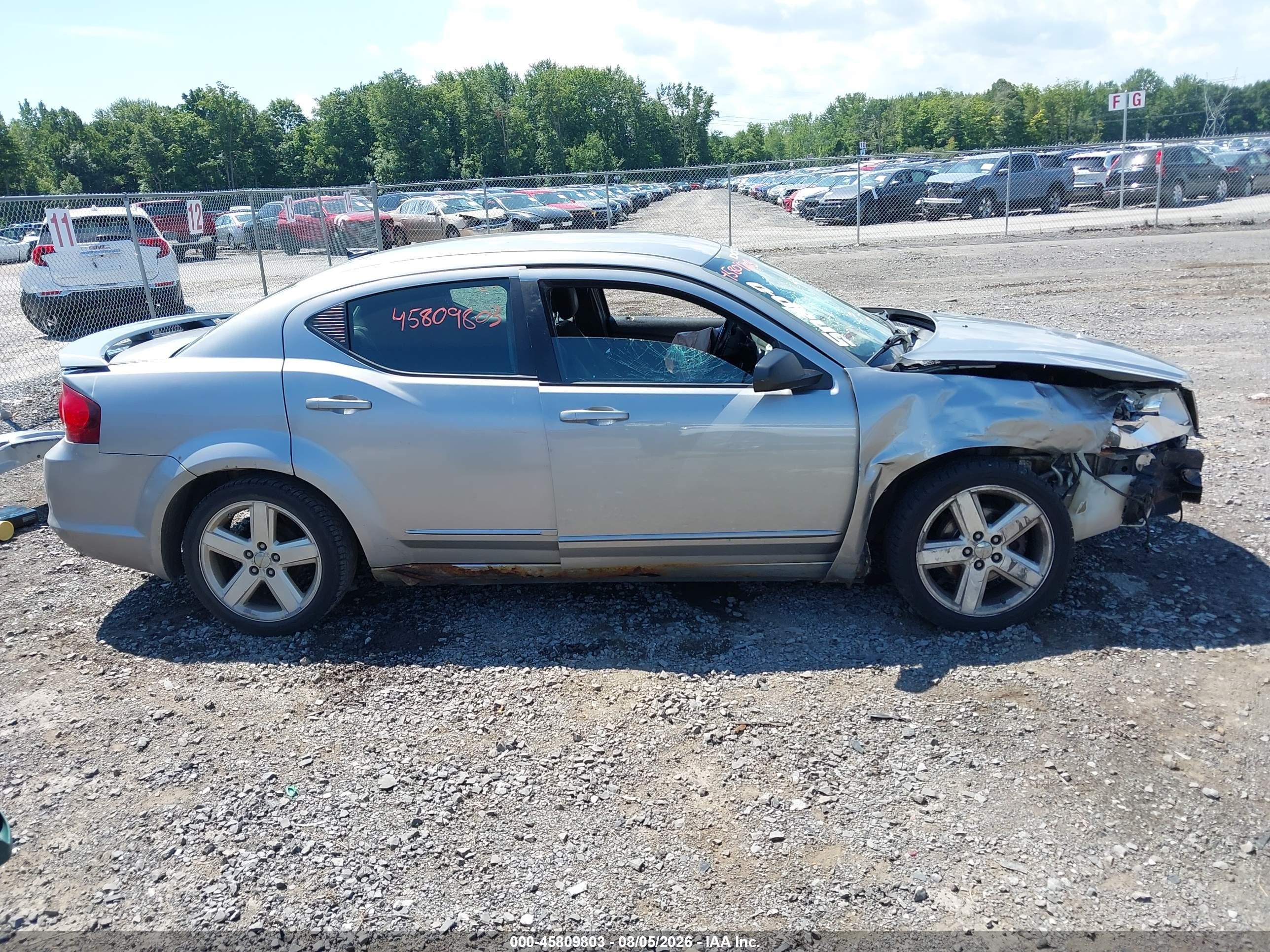 2013 Dodge Avenger Se Серый vin: 1C3CDZAB8DN741354