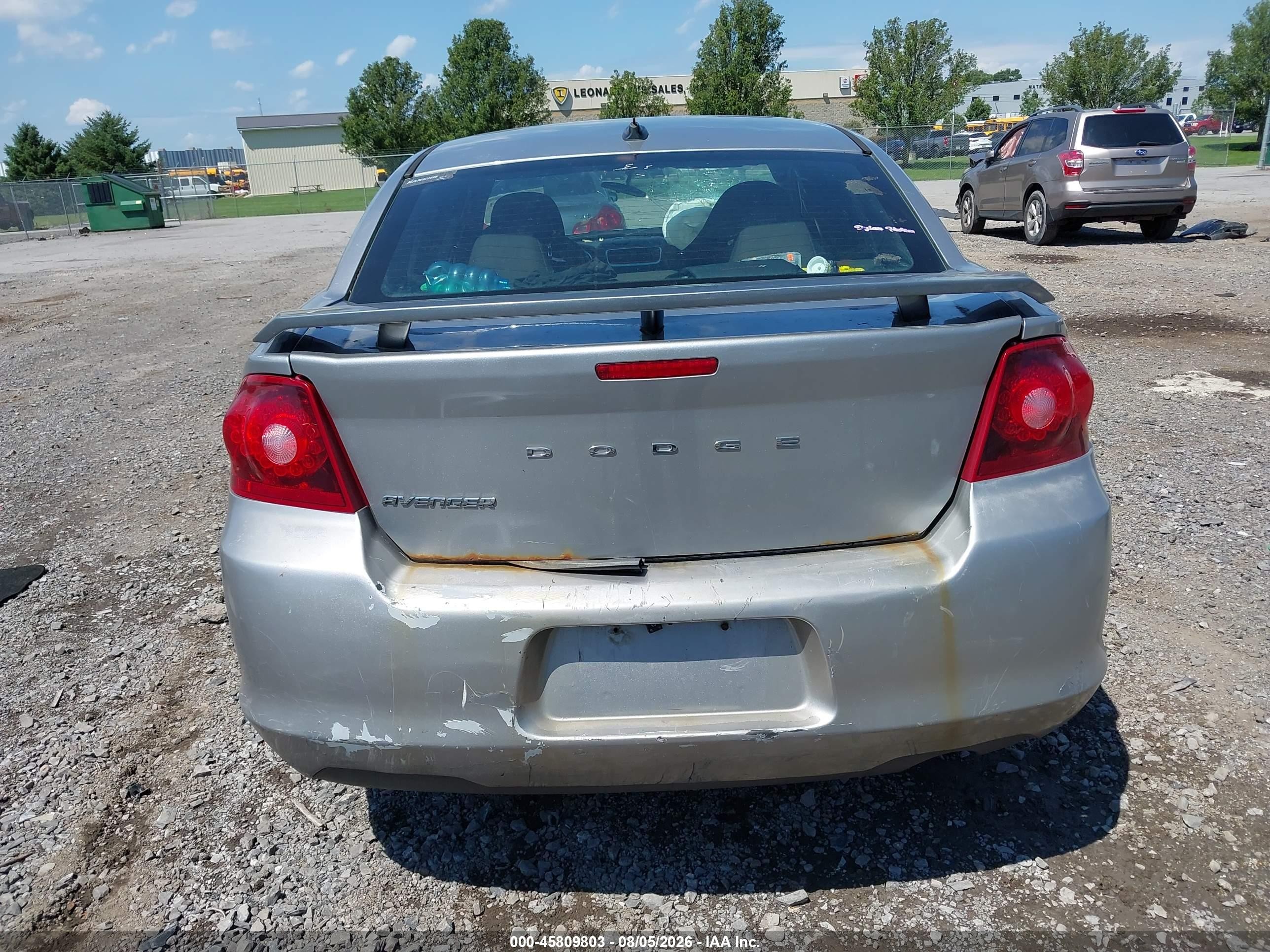 2013 Dodge Avenger Se Серый vin: 1C3CDZAB8DN741354