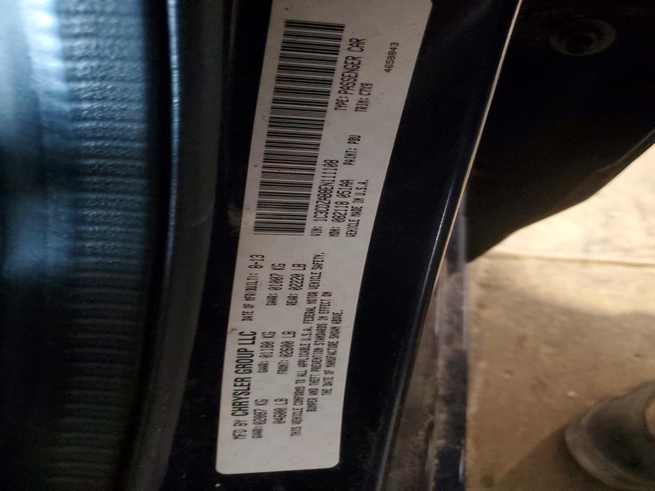 2014 Dodge Avenger Se Blue vin: 1C3CDZAB8EN111108