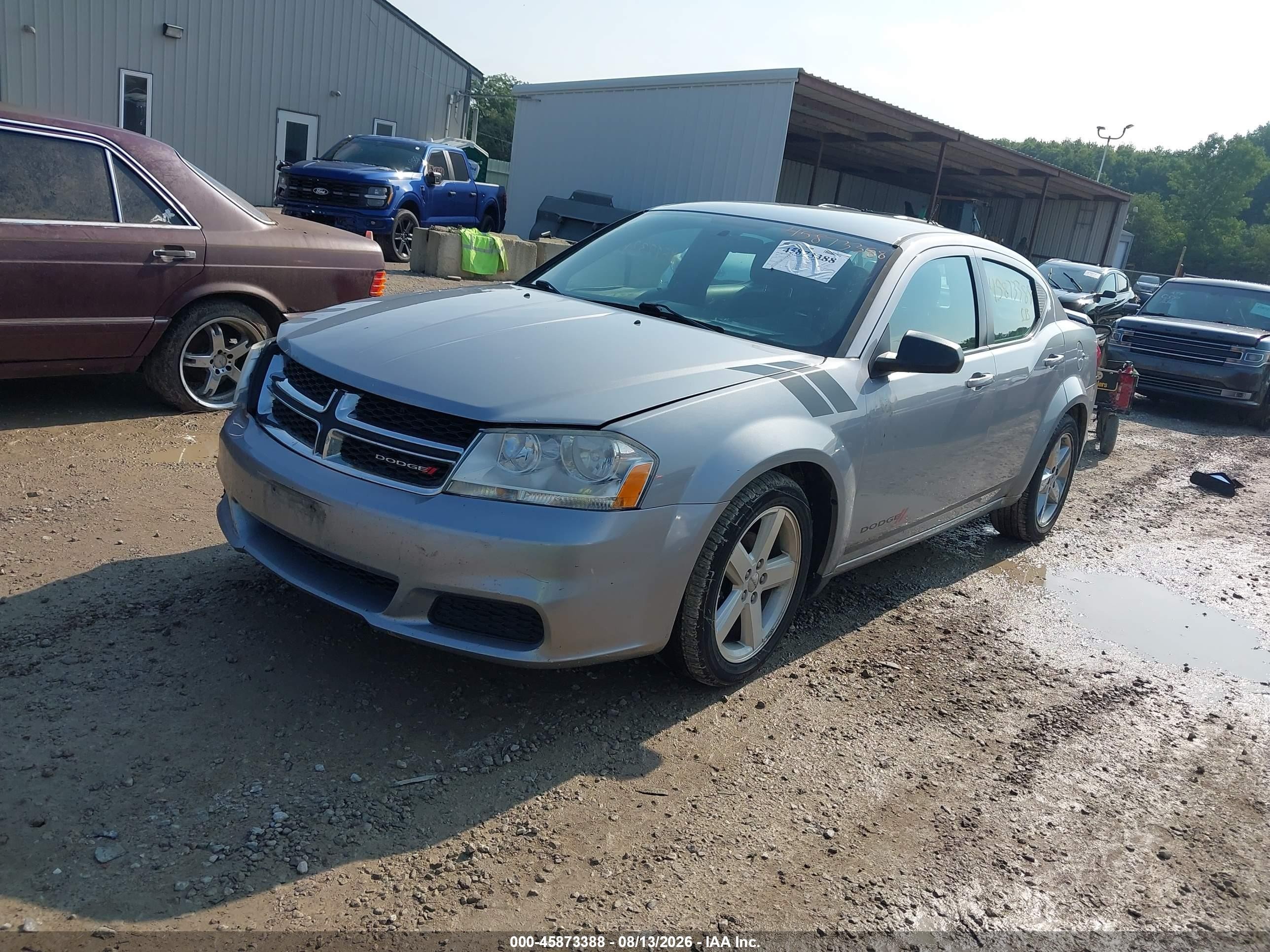 2014 Dodge Avenger Se Gray vin: 1C3CDZAB8EN116308