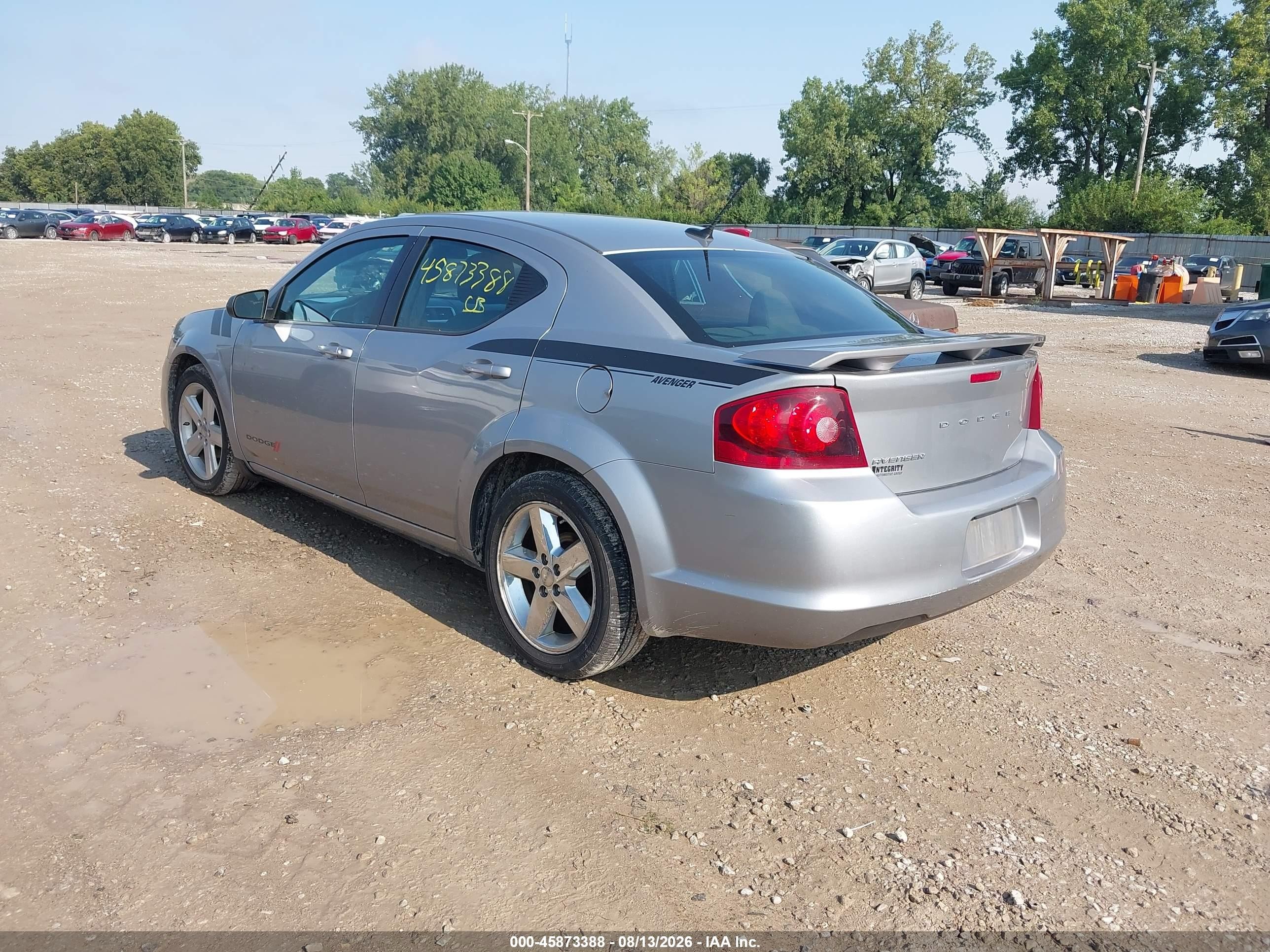2014 Dodge Avenger Se Gray vin: 1C3CDZAB8EN116308