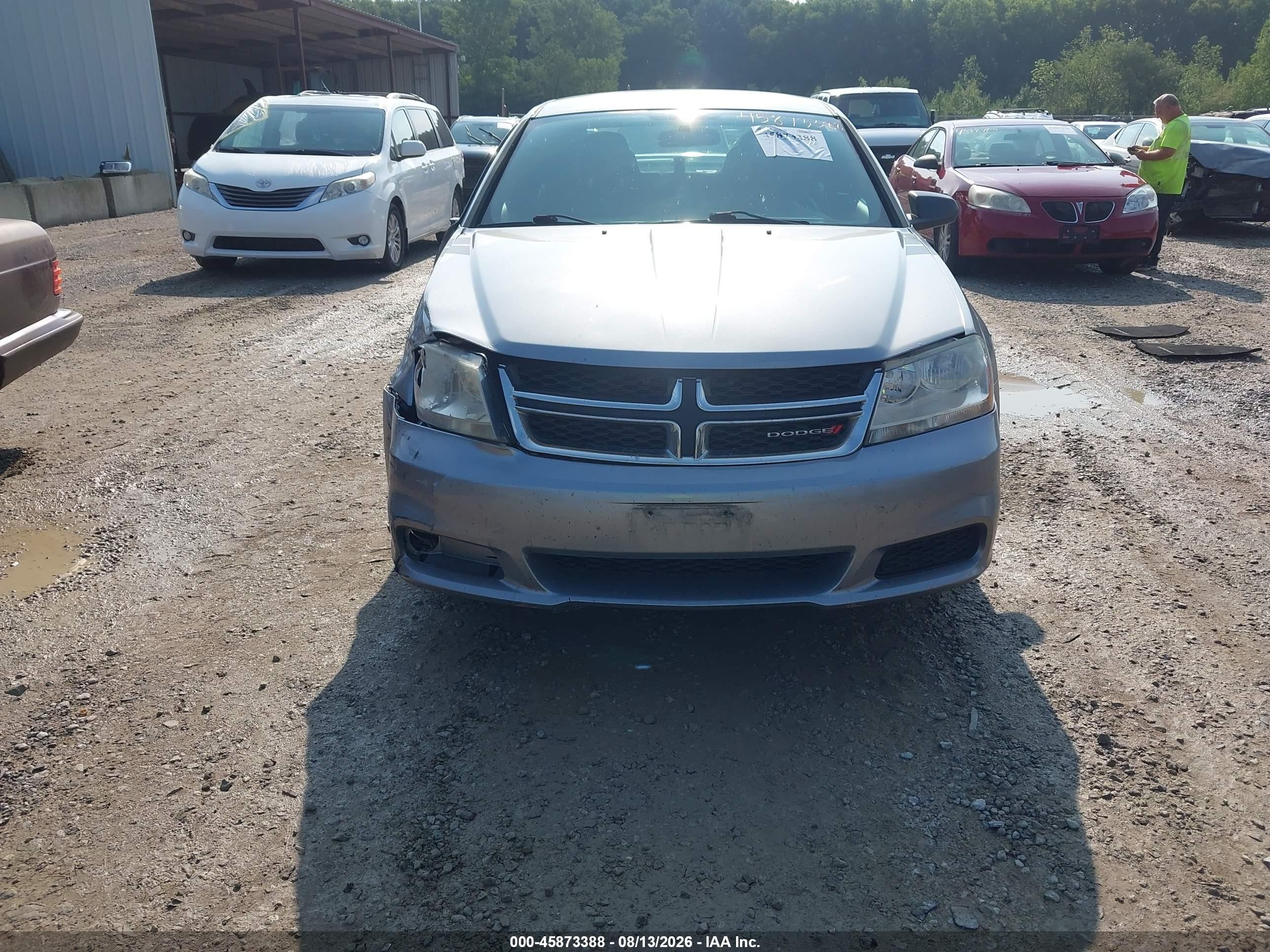 2014 Dodge Avenger Se Gray vin: 1C3CDZAB8EN116308