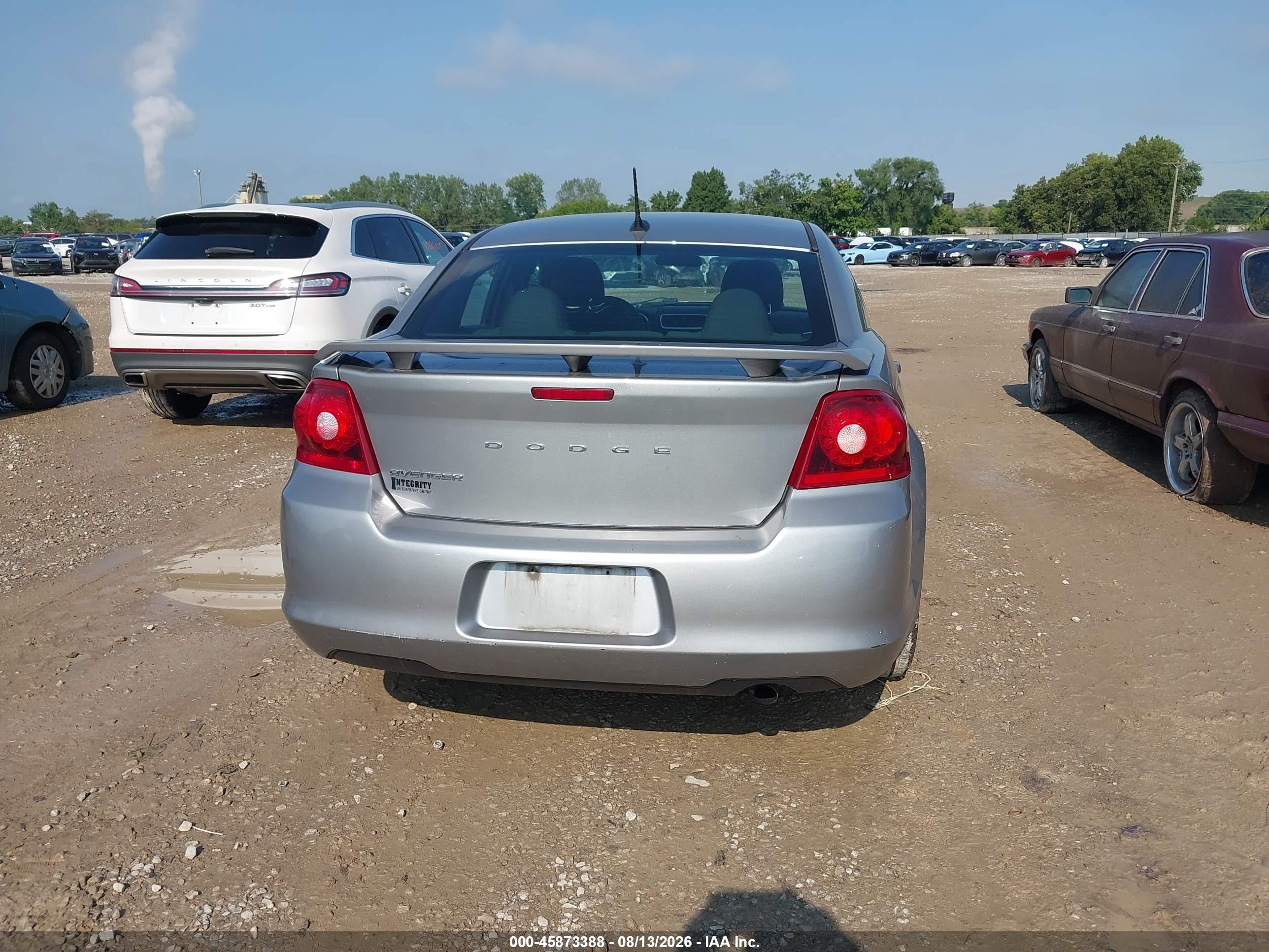 2014 Dodge Avenger Se Gray vin: 1C3CDZAB8EN116308