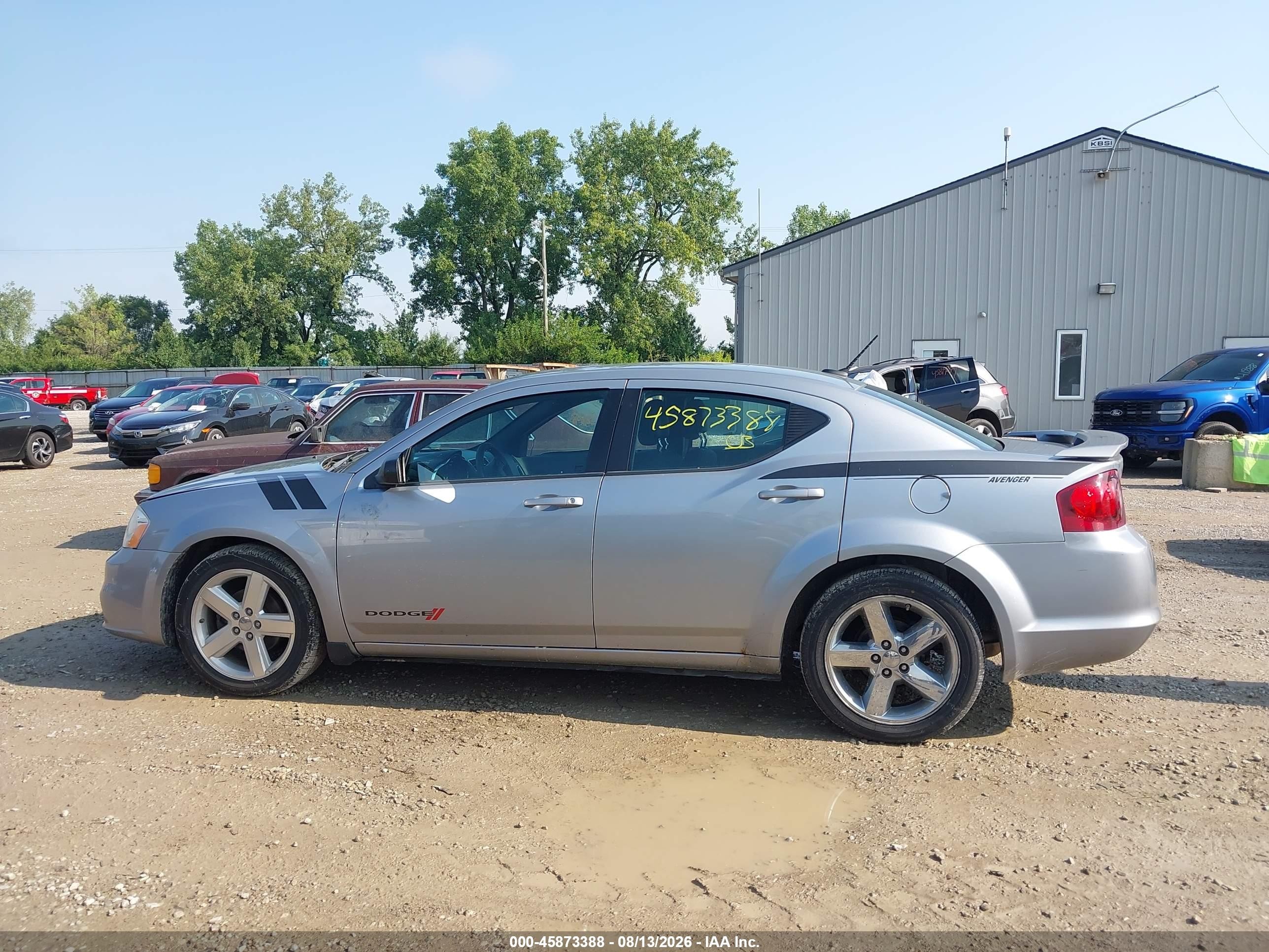 2014 Dodge Avenger Se Gray vin: 1C3CDZAB8EN116308