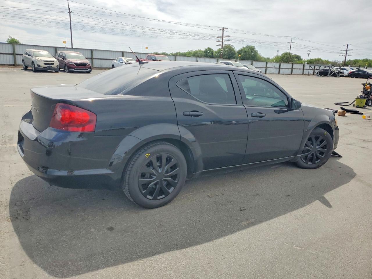 2014 Dodge Avenger Se Black vin: 1C3CDZAB8EN133495