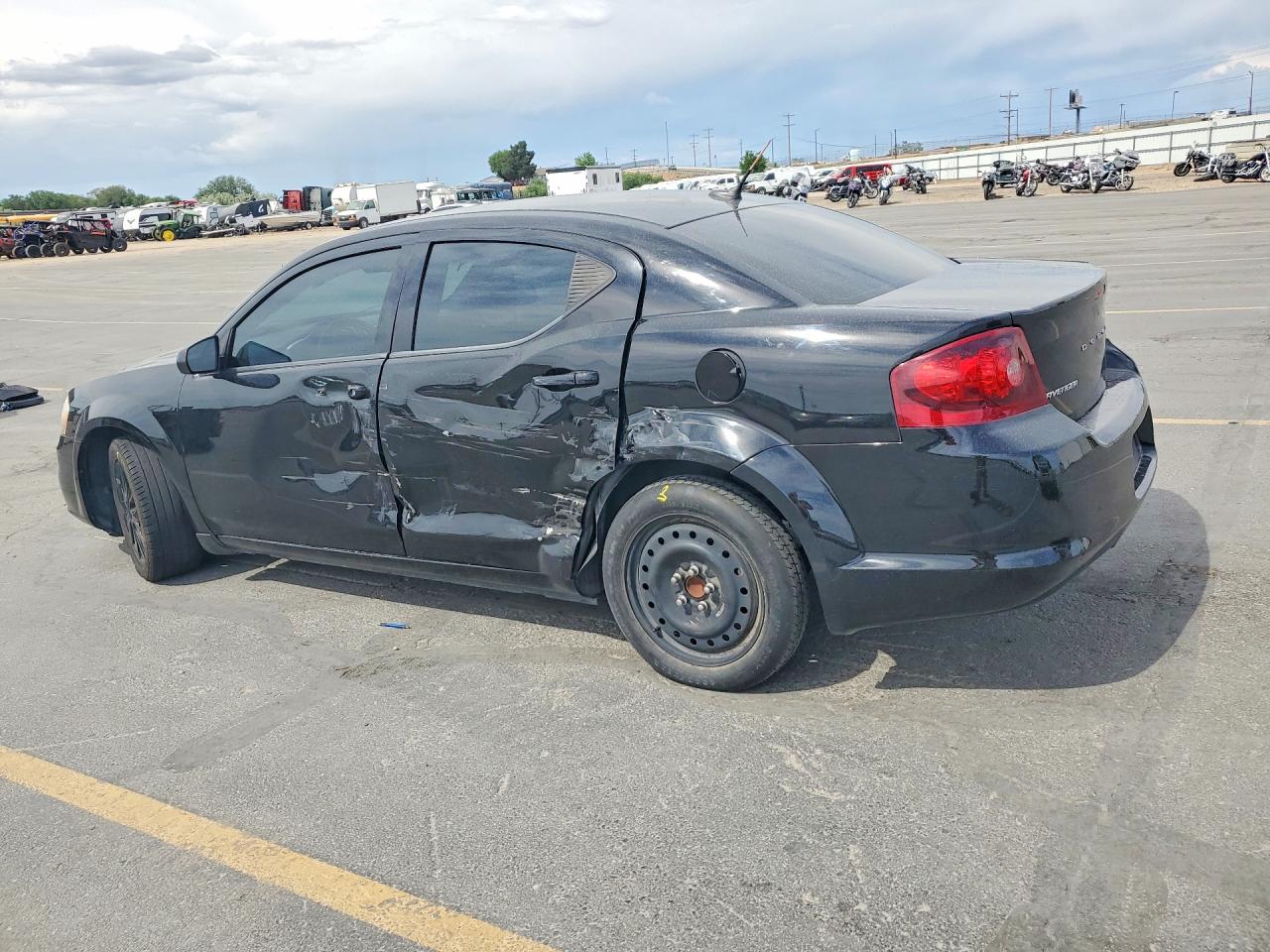 2014 Dodge Avenger Se Black vin: 1C3CDZAB8EN133495