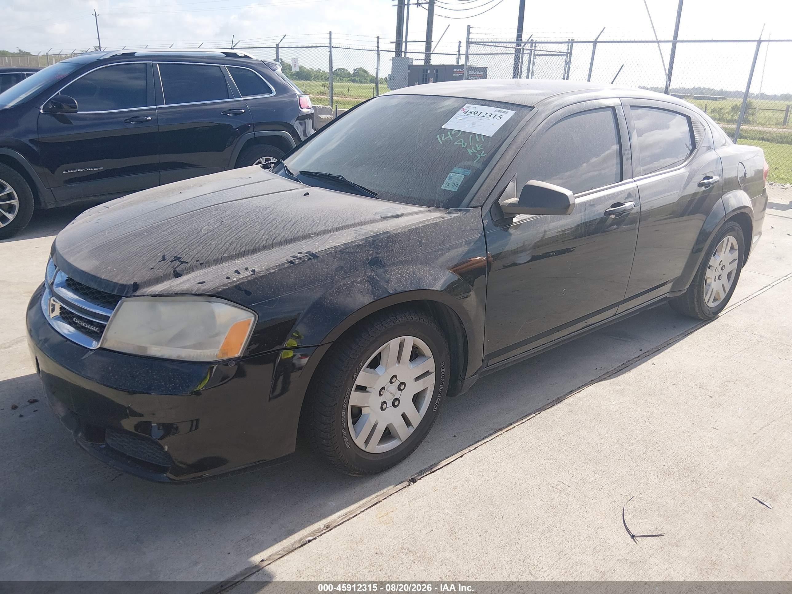 2014 Dodge Avenger Se Черный vin: 1C3CDZAB8EN145467