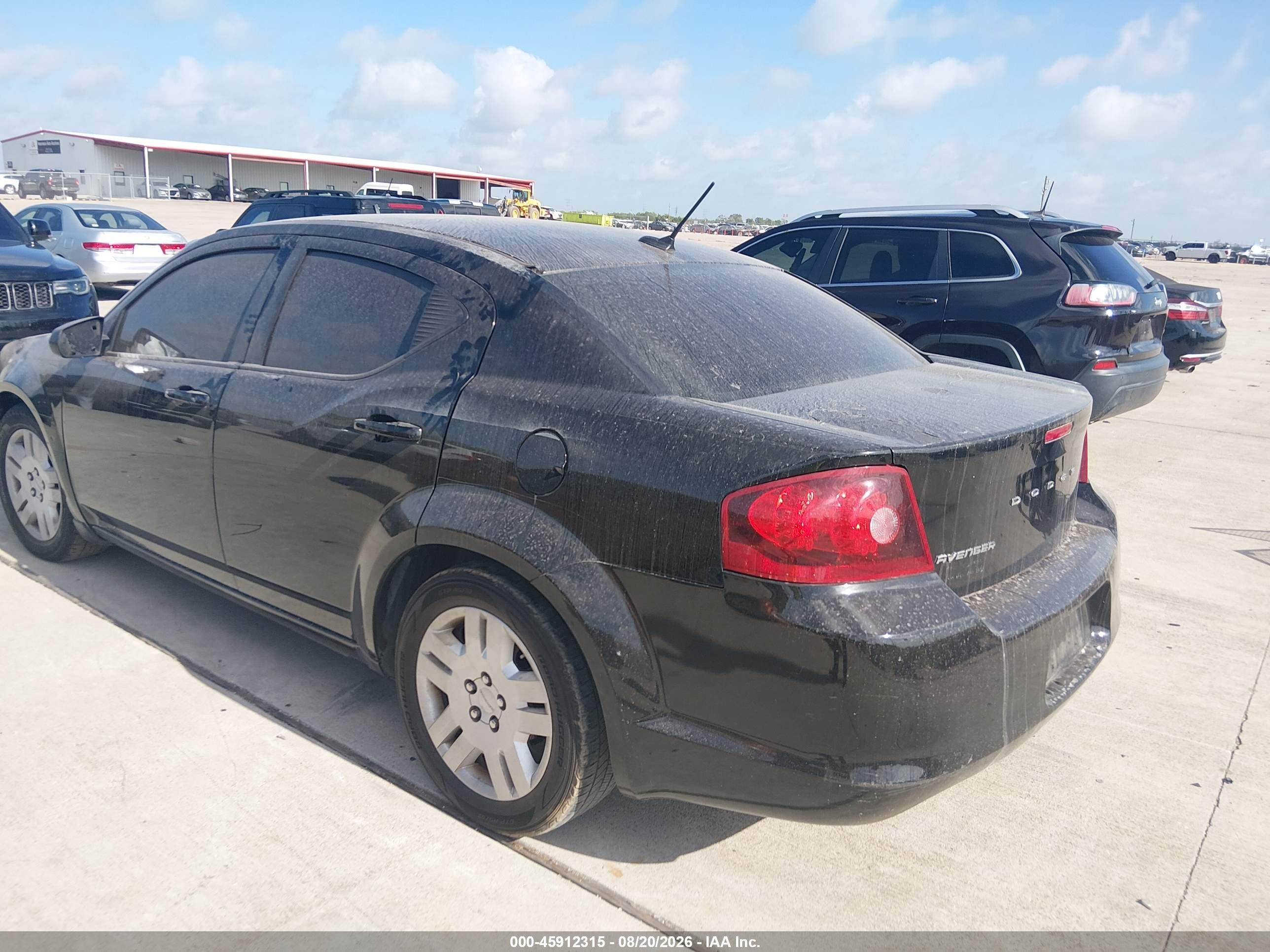 2014 Dodge Avenger Se Черный vin: 1C3CDZAB8EN145467