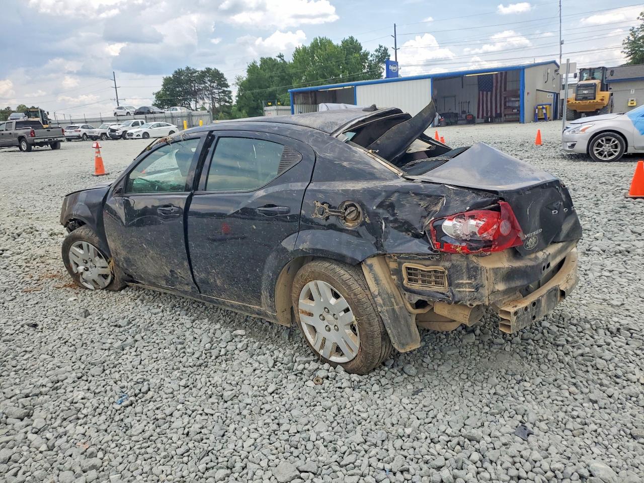 2014 Dodge Avenger Se Black vin: 1C3CDZAB8EN153777