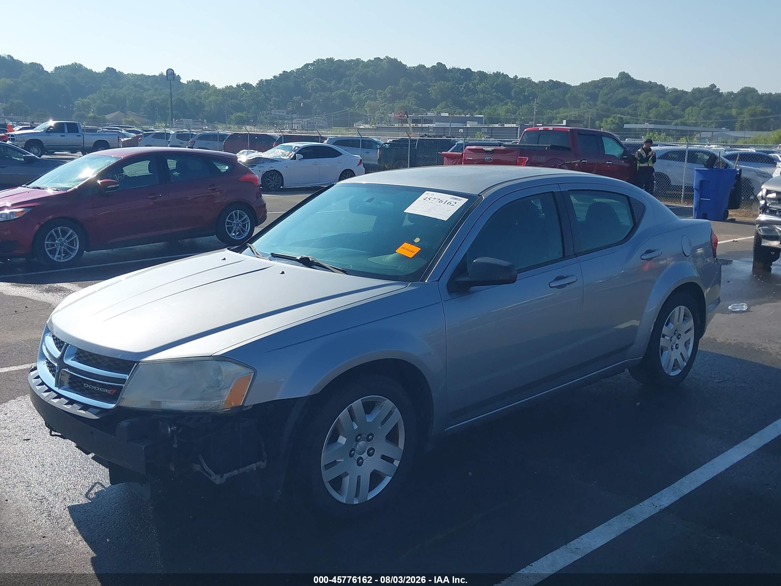 2014 Dodge Avenger Se Silver vin: 1C3CDZAB8EN161118