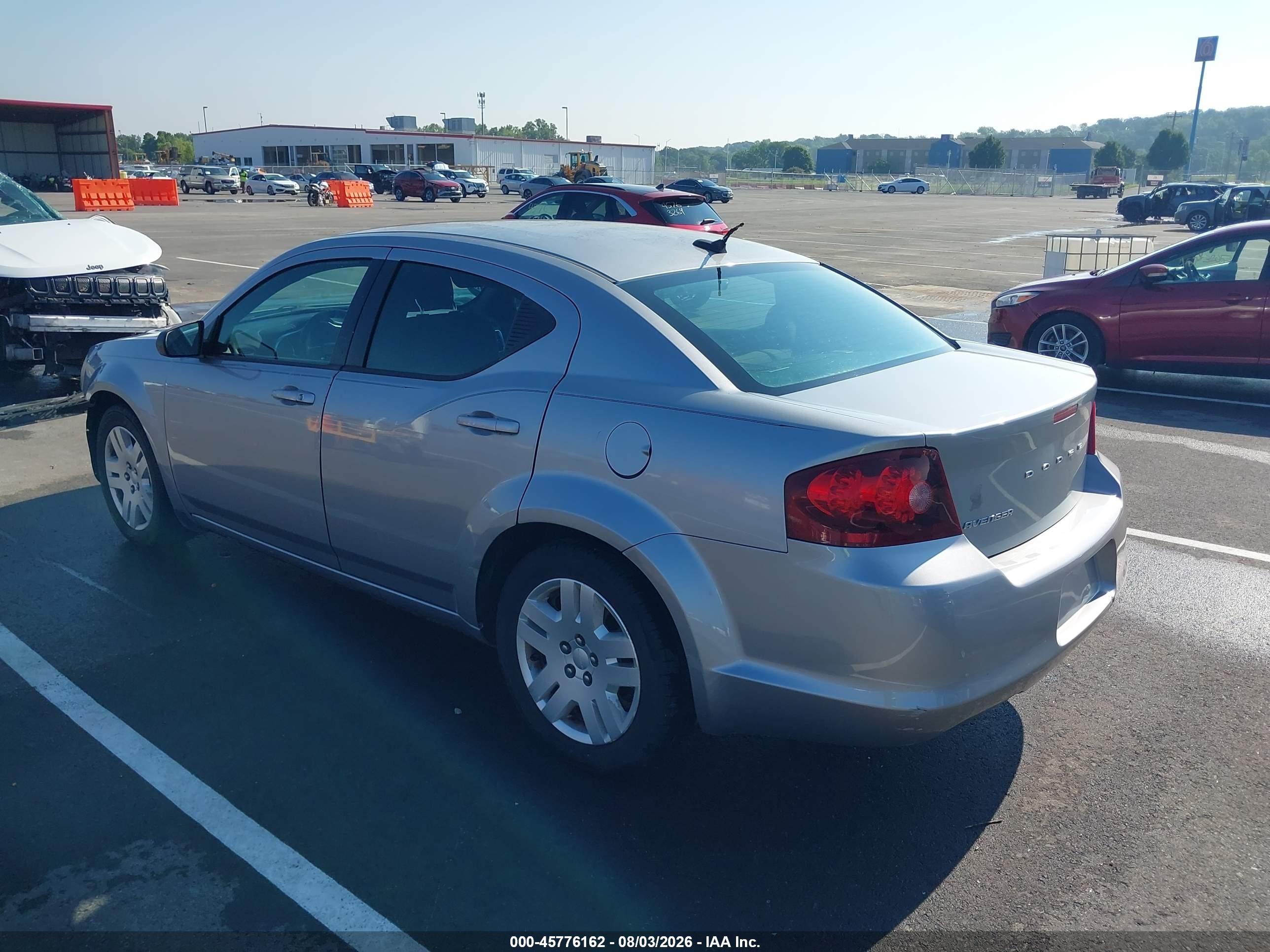 2014 Dodge Avenger Se Silver vin: 1C3CDZAB8EN161118