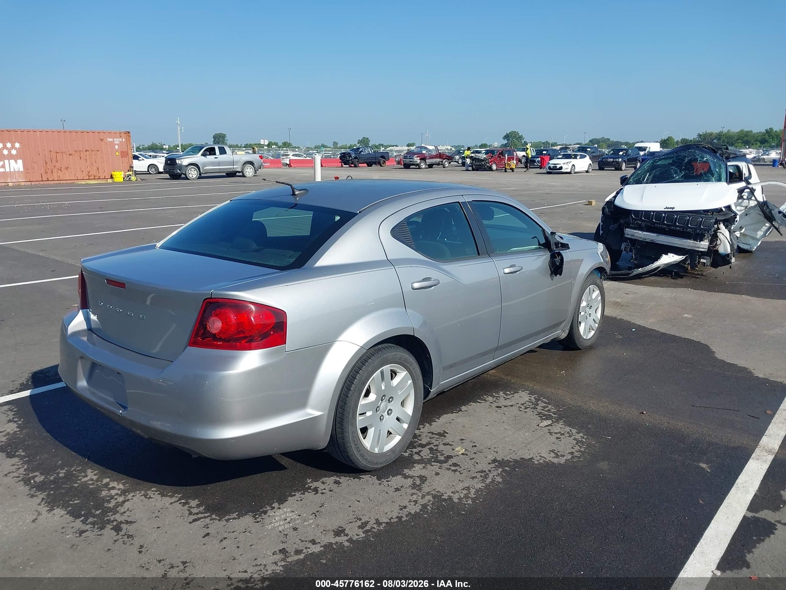 2014 Dodge Avenger Se Silver vin: 1C3CDZAB8EN161118