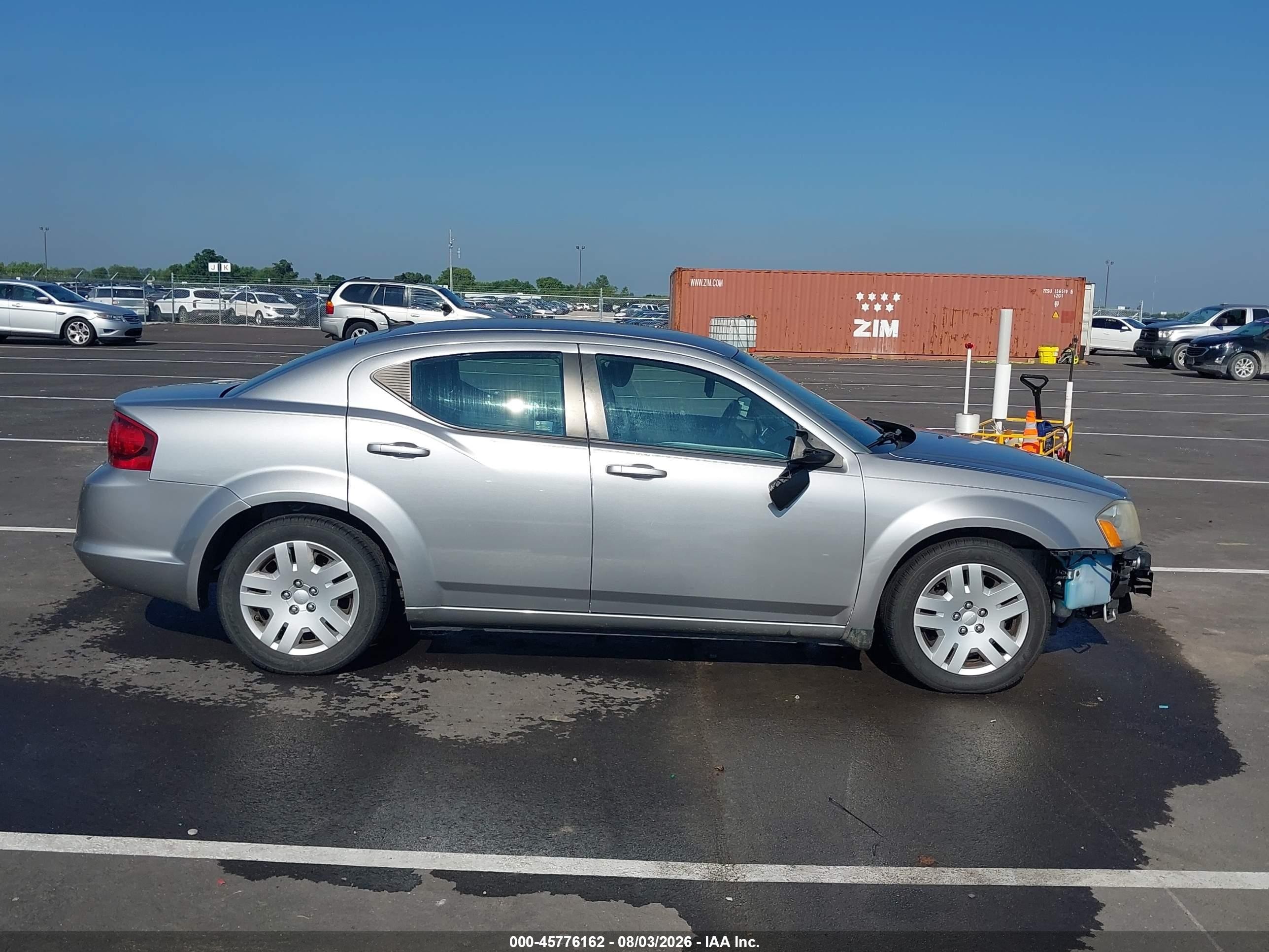 2014 Dodge Avenger Se Silver vin: 1C3CDZAB8EN161118