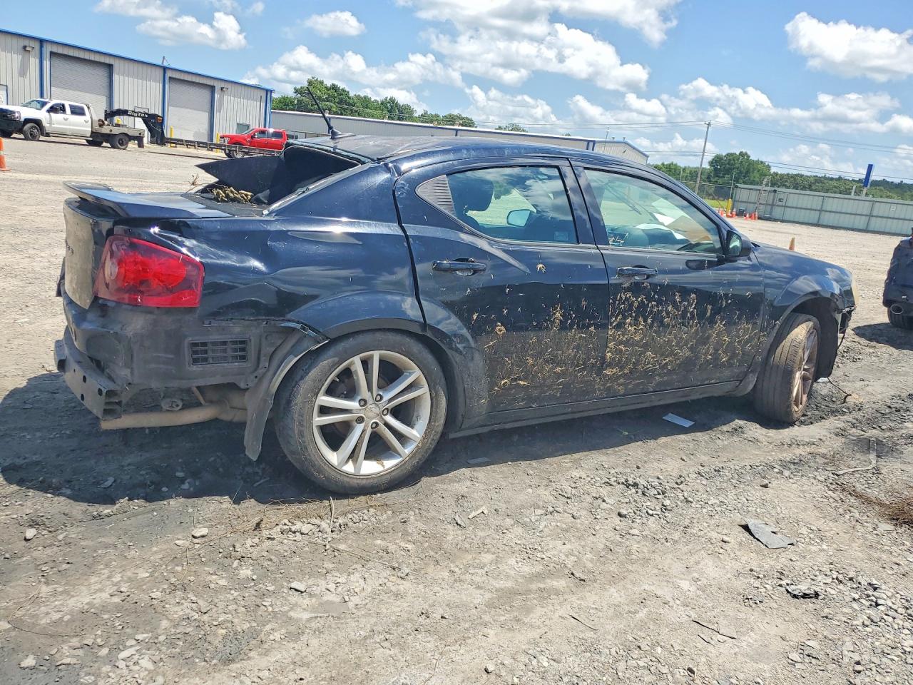 2014 Dodge Avenger Se Black vin: 1C3CDZAB8EN162477