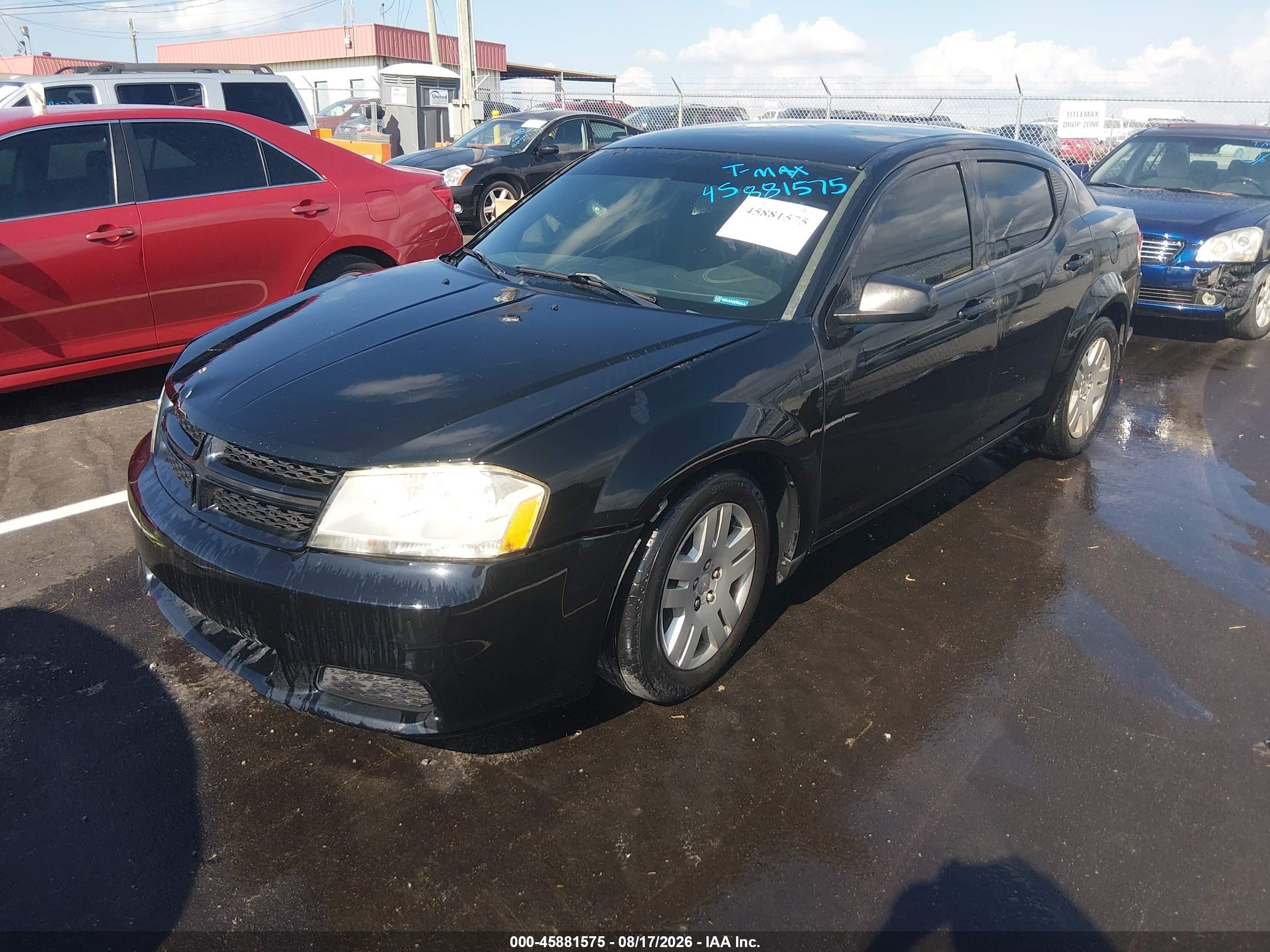 2014 Dodge Avenger Se Черный vin: 1C3CDZAB8EN165590