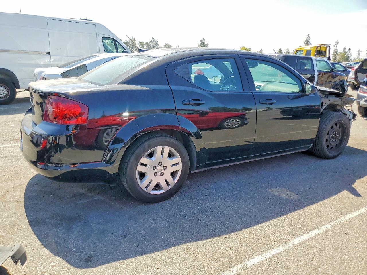 2014 Dodge Avenger Se Черный vin: 1C3CDZAB8EN193471