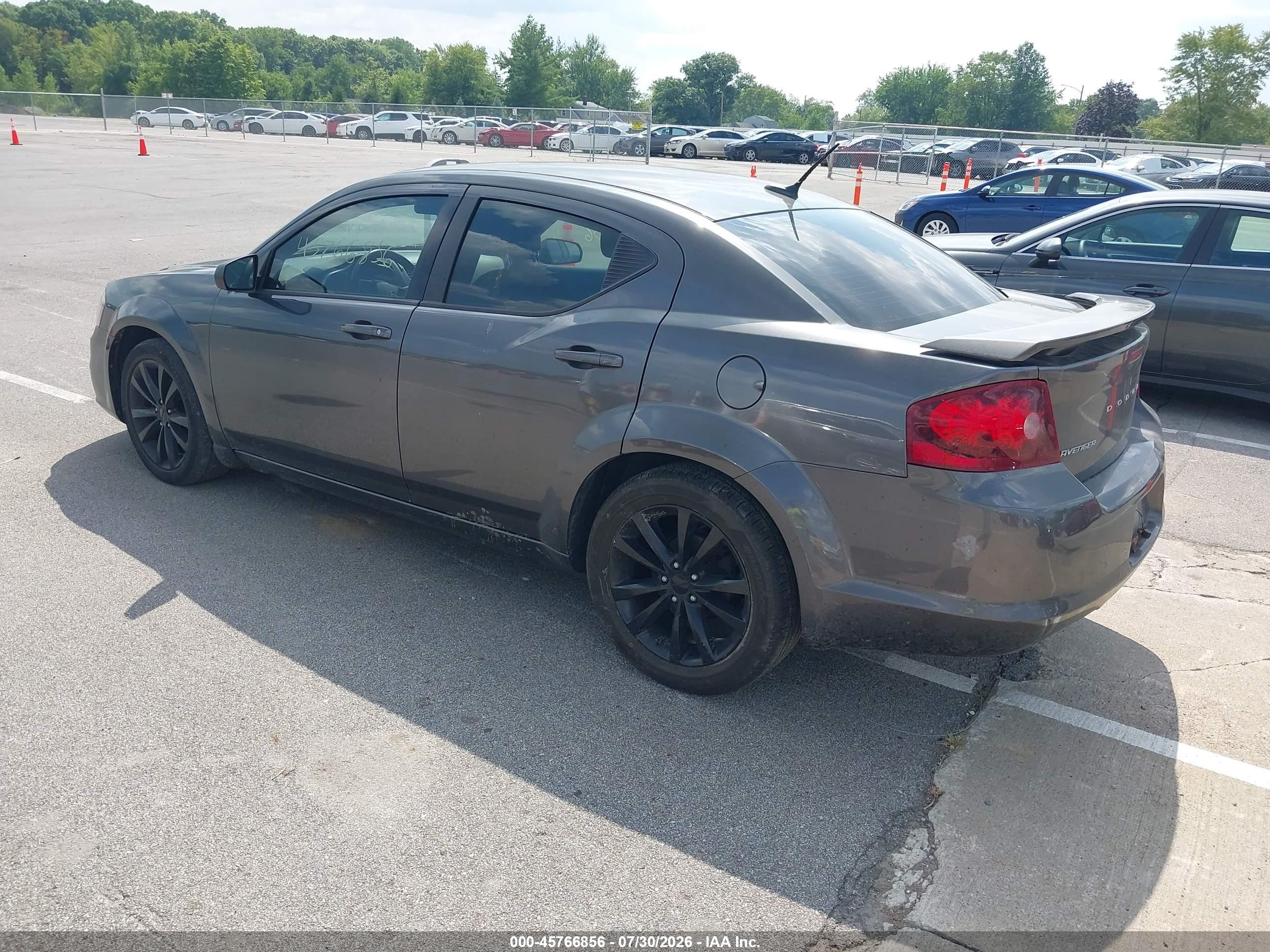 2014 Dodge Avenger Se Серый vin: 1C3CDZAB8EN222550