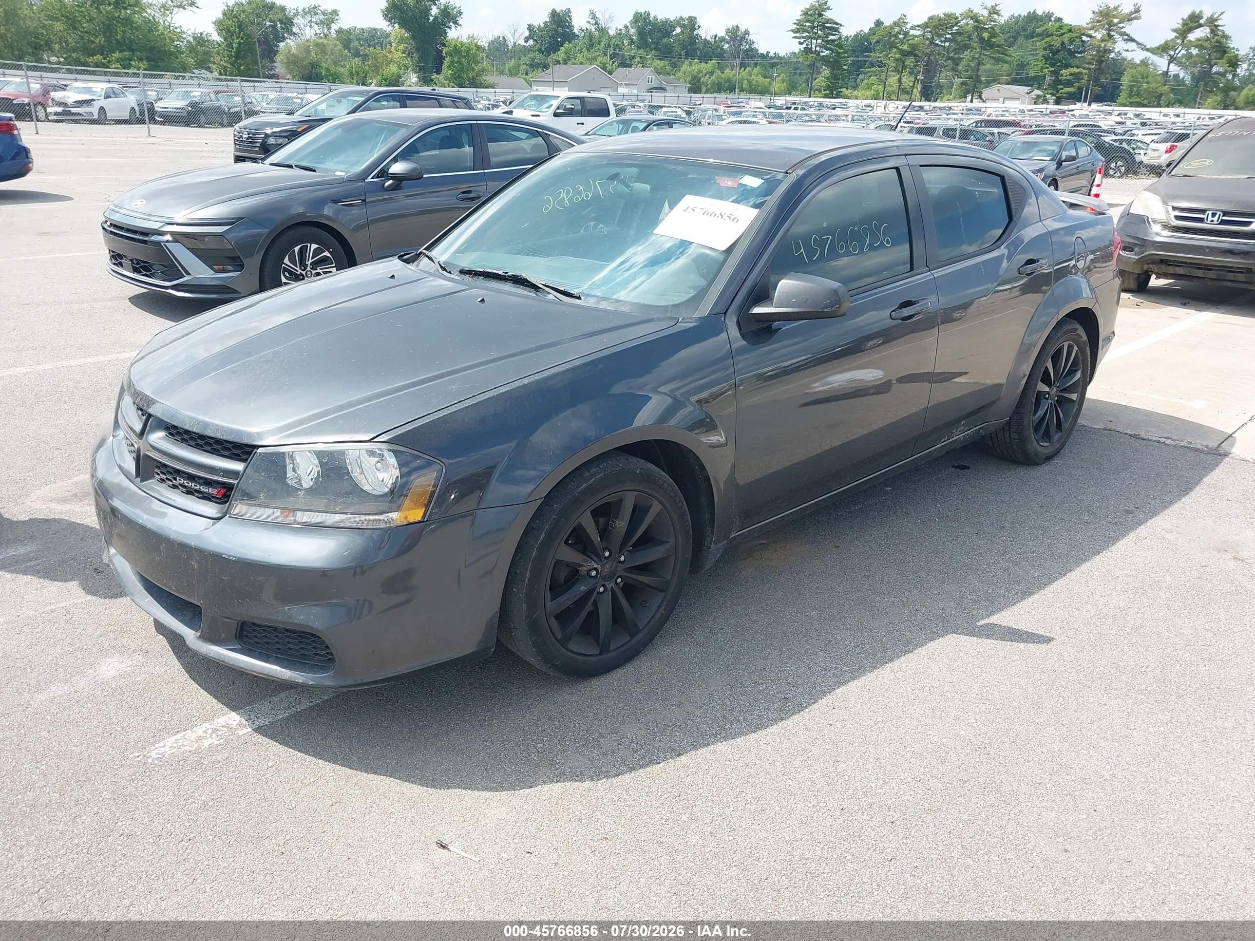 2014 Dodge Avenger Se Серый vin: 1C3CDZAB8EN222550