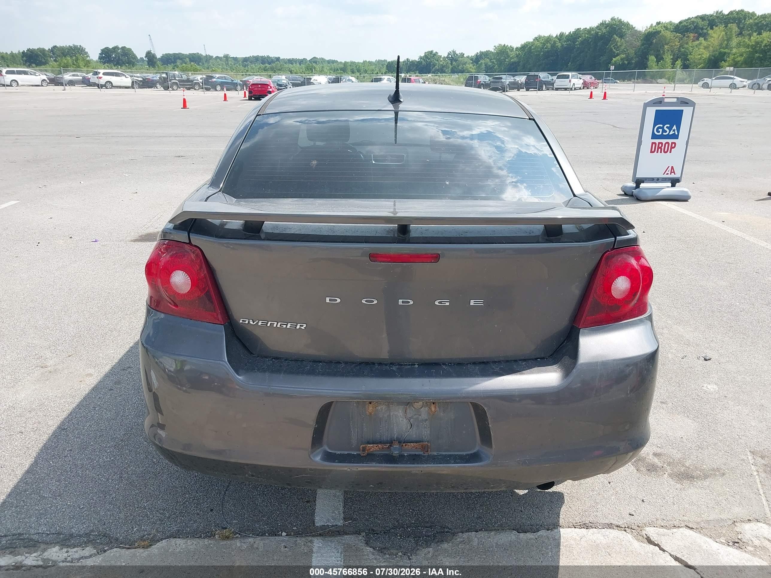 2014 Dodge Avenger Se Серый vin: 1C3CDZAB8EN222550