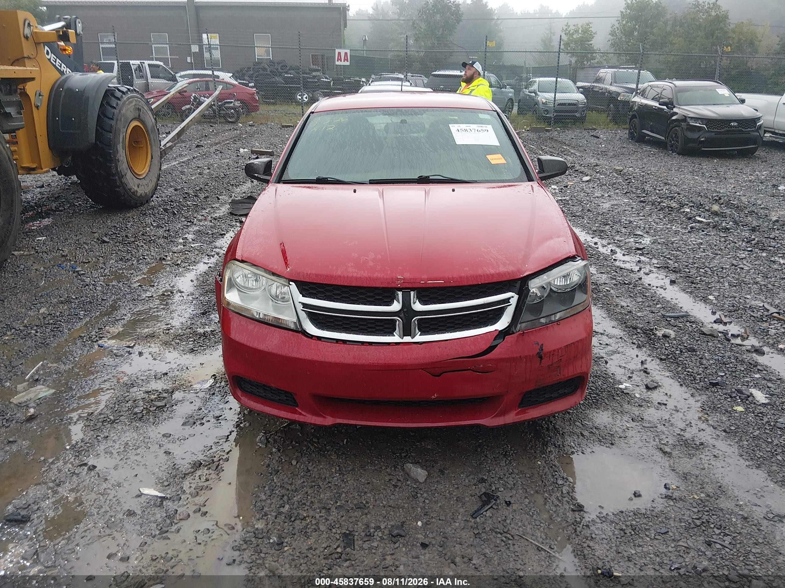 2014 Dodge Avenger Se Red vin: 1C3CDZAB8EN237565