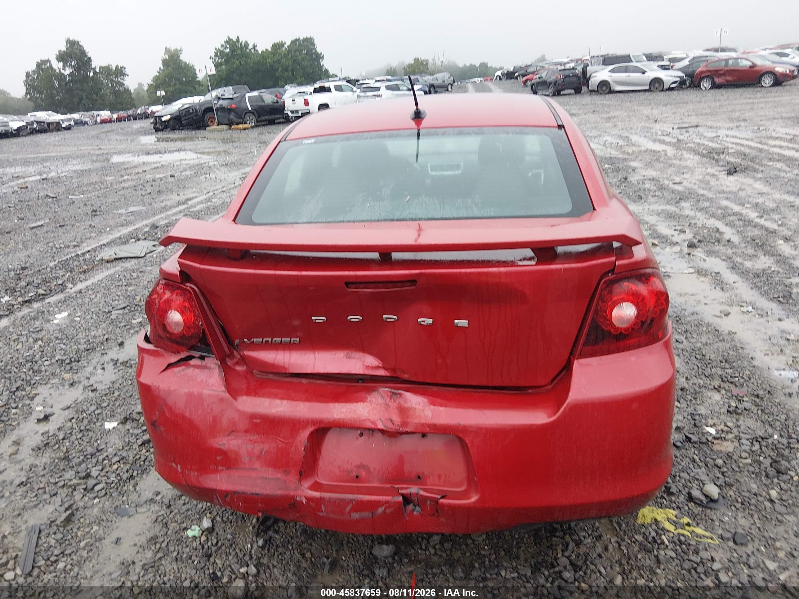2014 Dodge Avenger Se Red vin: 1C3CDZAB8EN237565