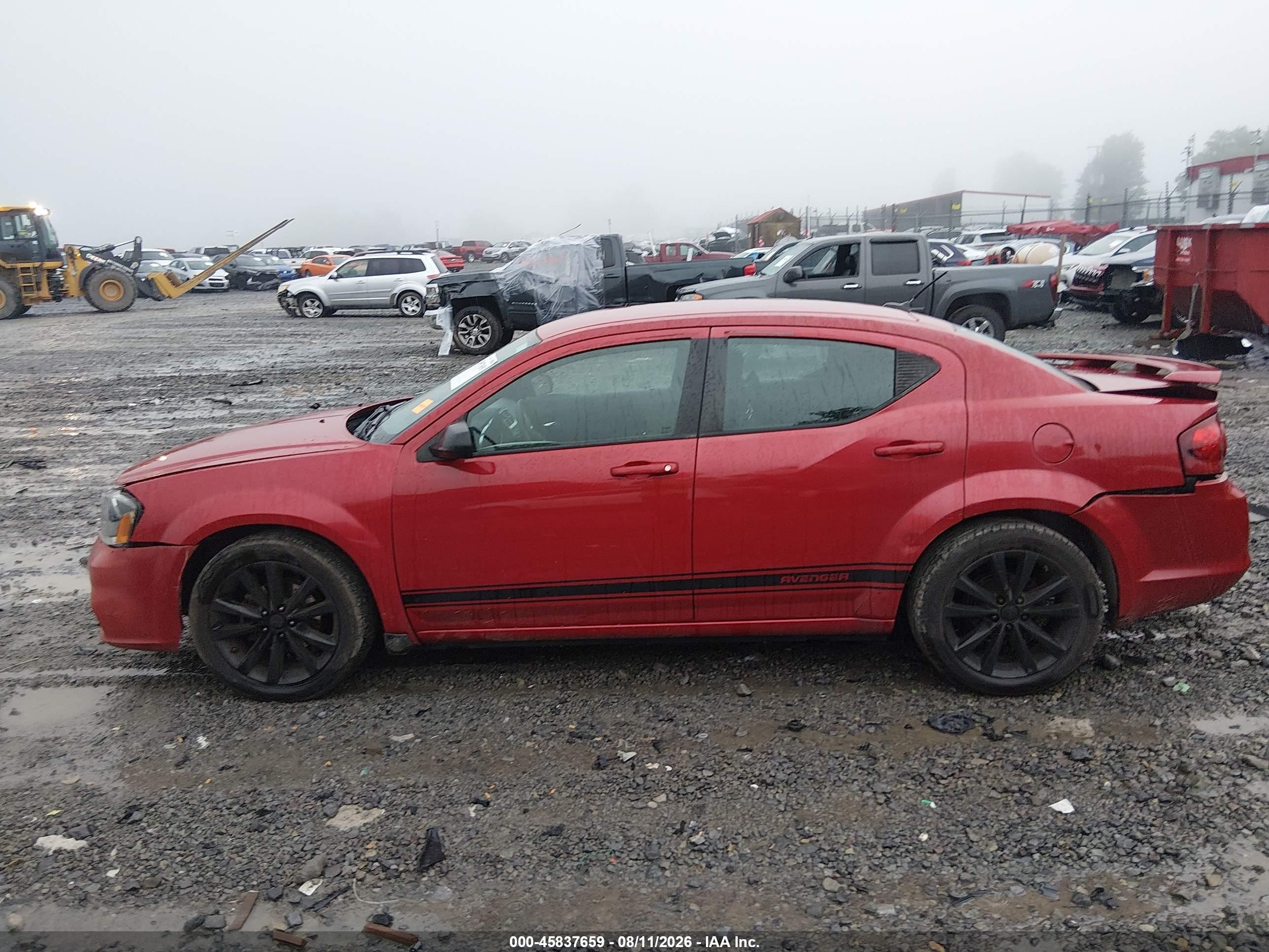 2014 Dodge Avenger Se Red vin: 1C3CDZAB8EN237565