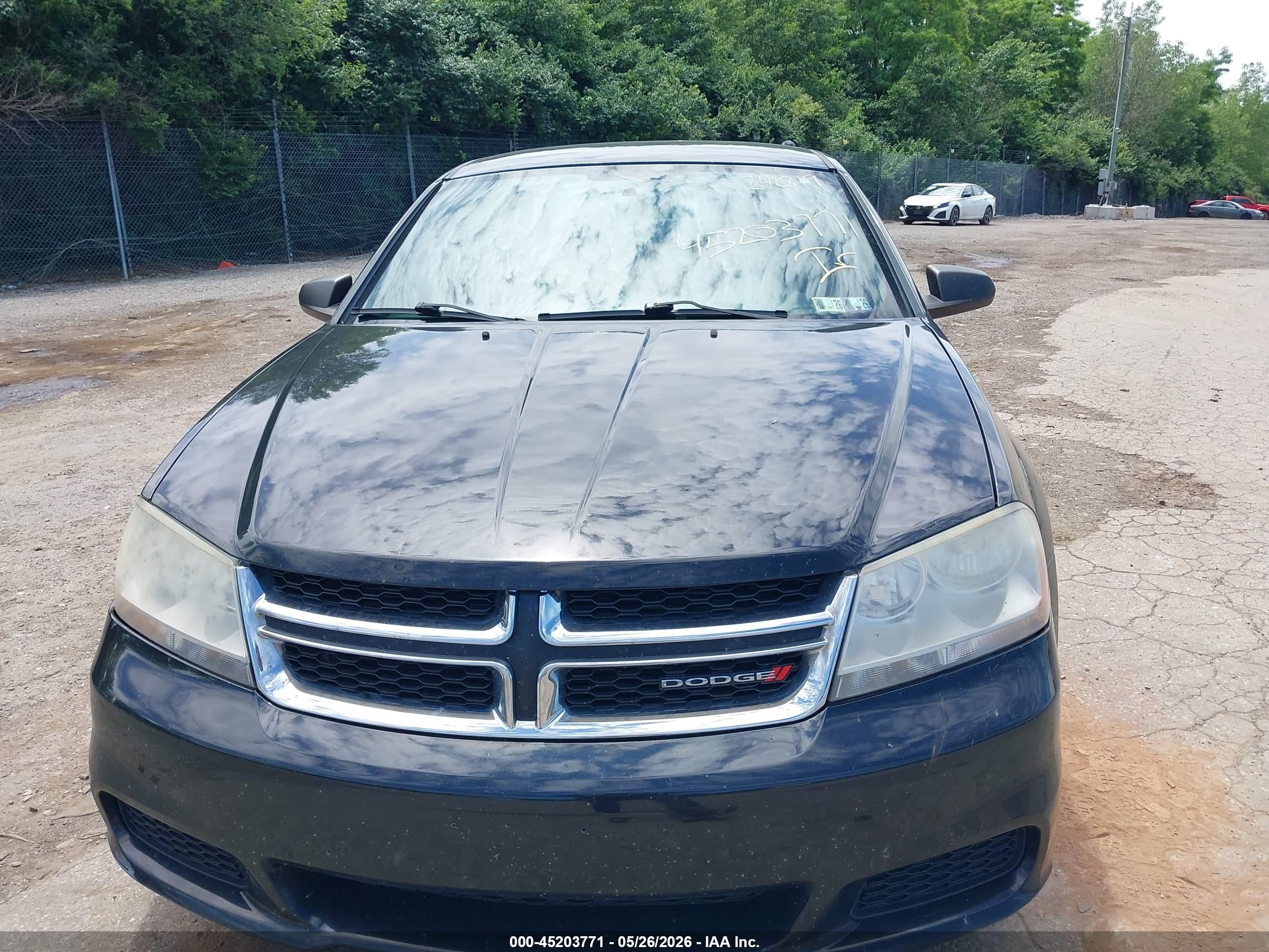 2012 Dodge Avenger Se Black vin: 1C3CDZAB9CN242819