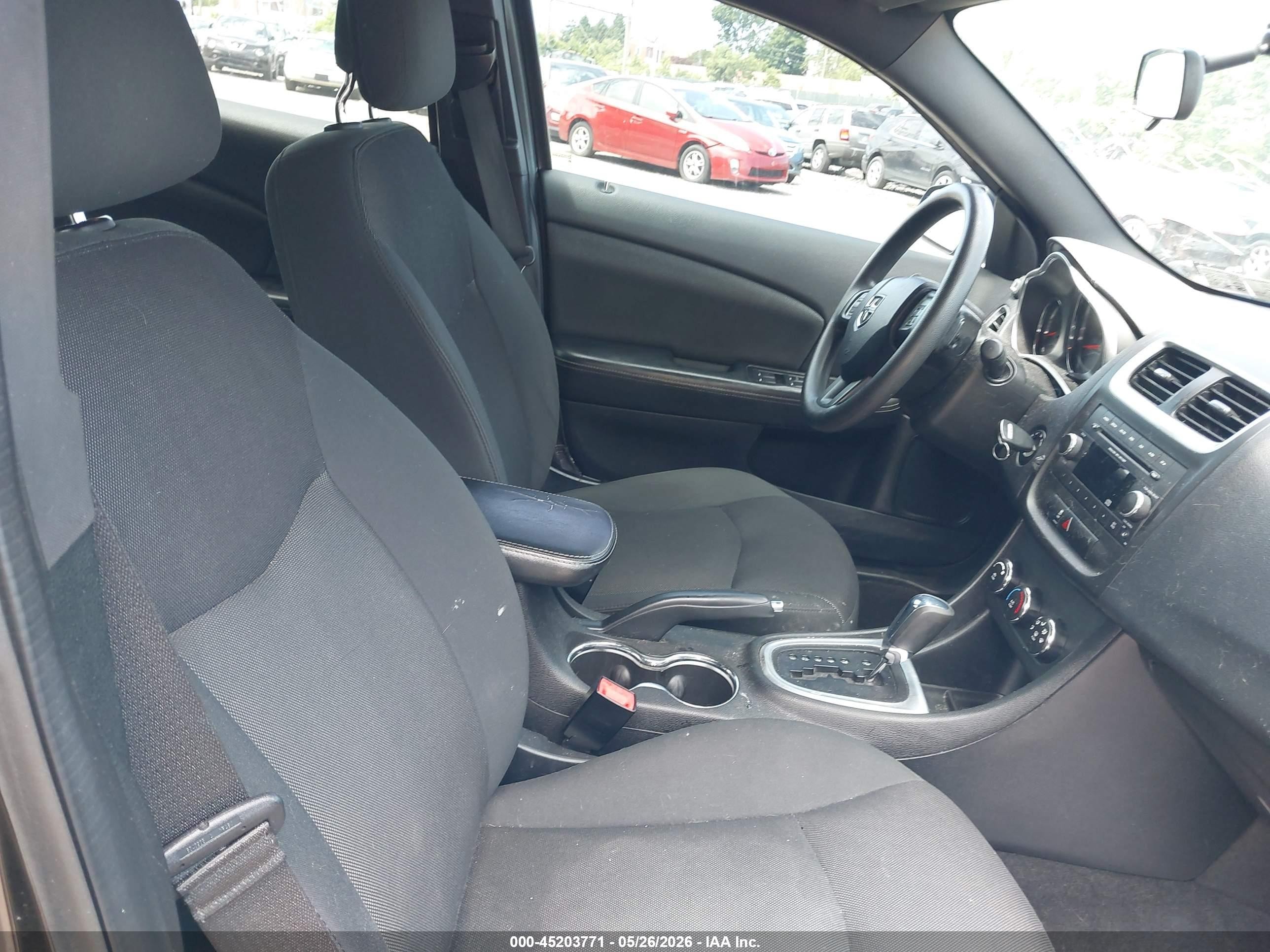 2012 Dodge Avenger Se Black vin: 1C3CDZAB9CN242819