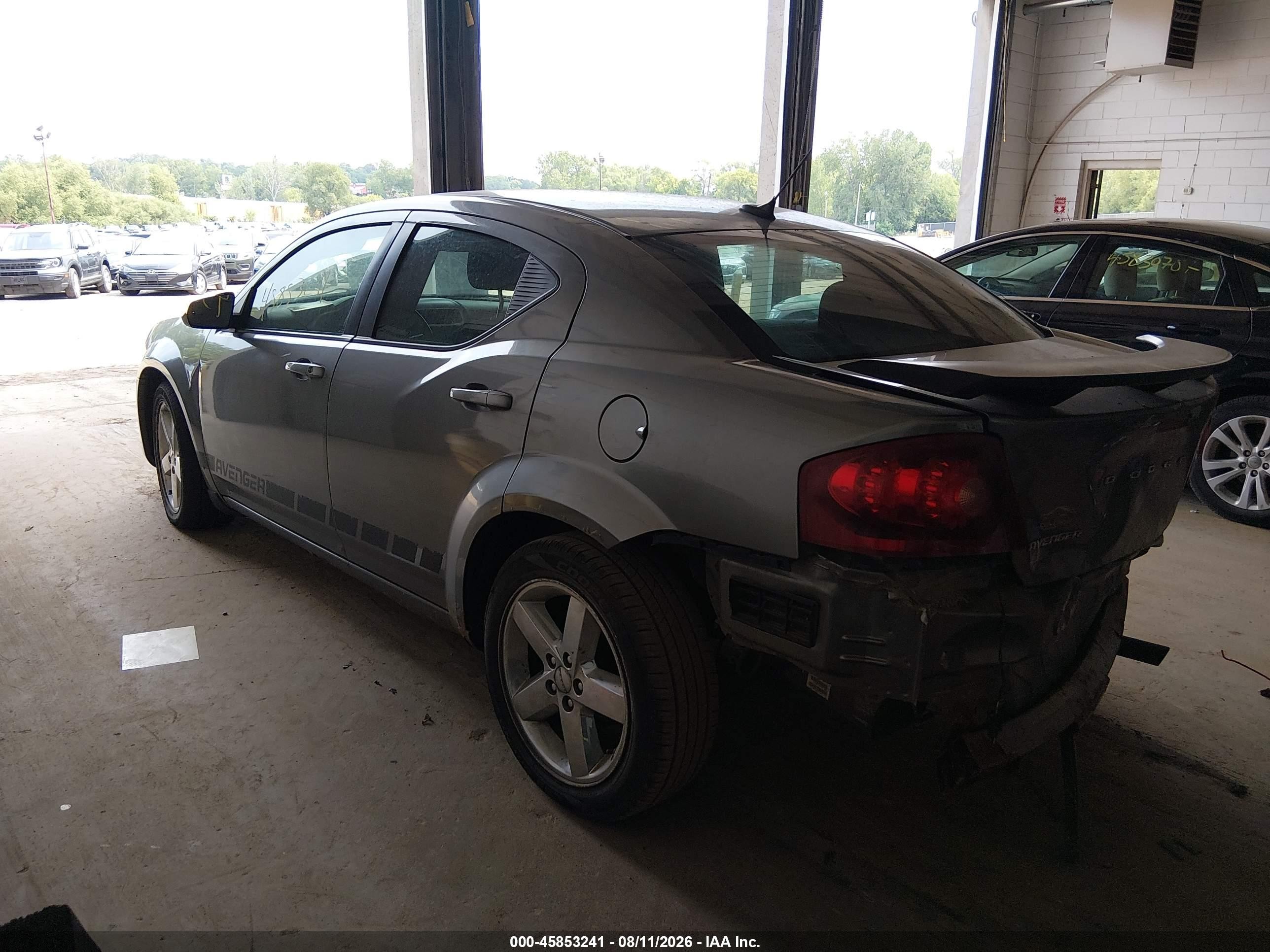 2012 Dodge Avenger Se Gray vin: 1C3CDZAB9CN247373