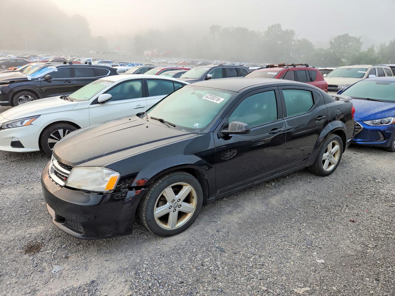 2013 Dodge Avenger Se Black vin: 1C3CDZAB9DN565687